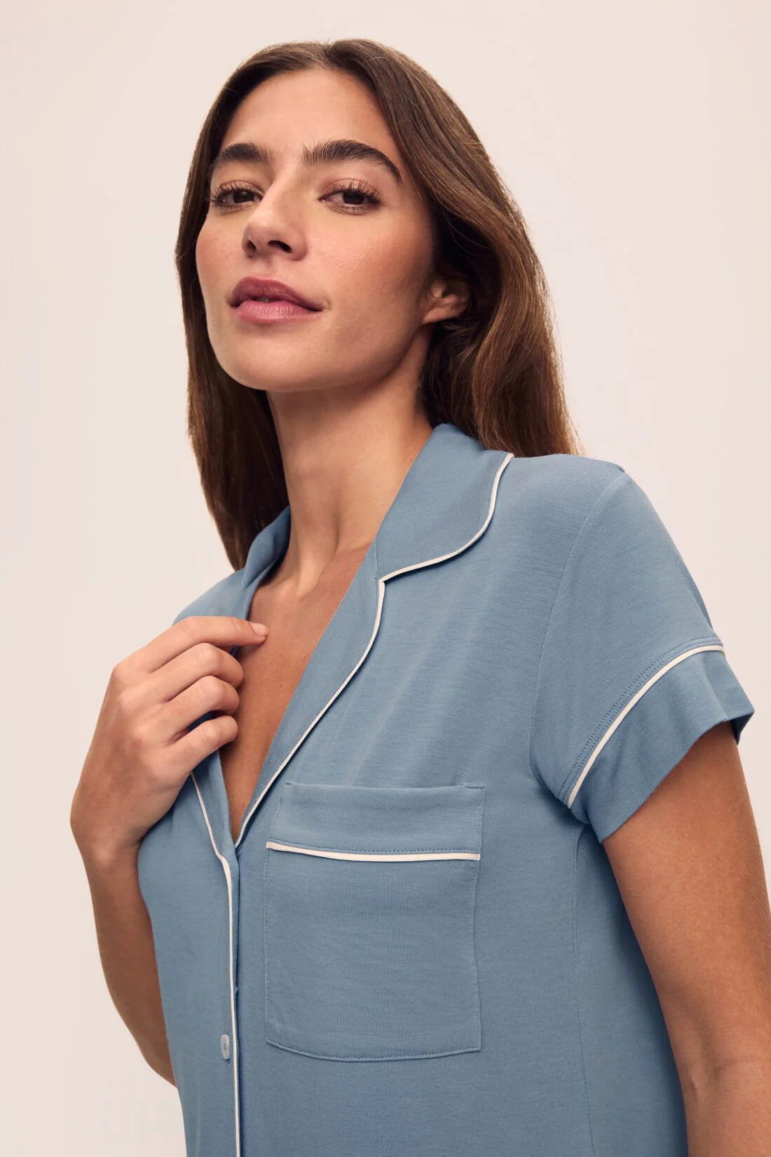 Gisele Short Sleeve Crop PJ Set Eberjey