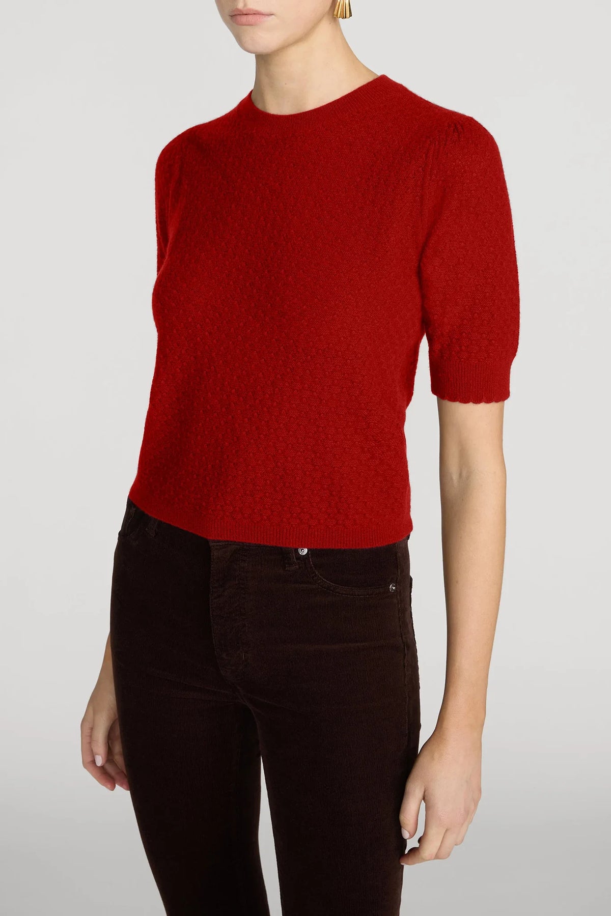 The Gathered Honeycomb Sweater Sweaters &amp; Knits Frame