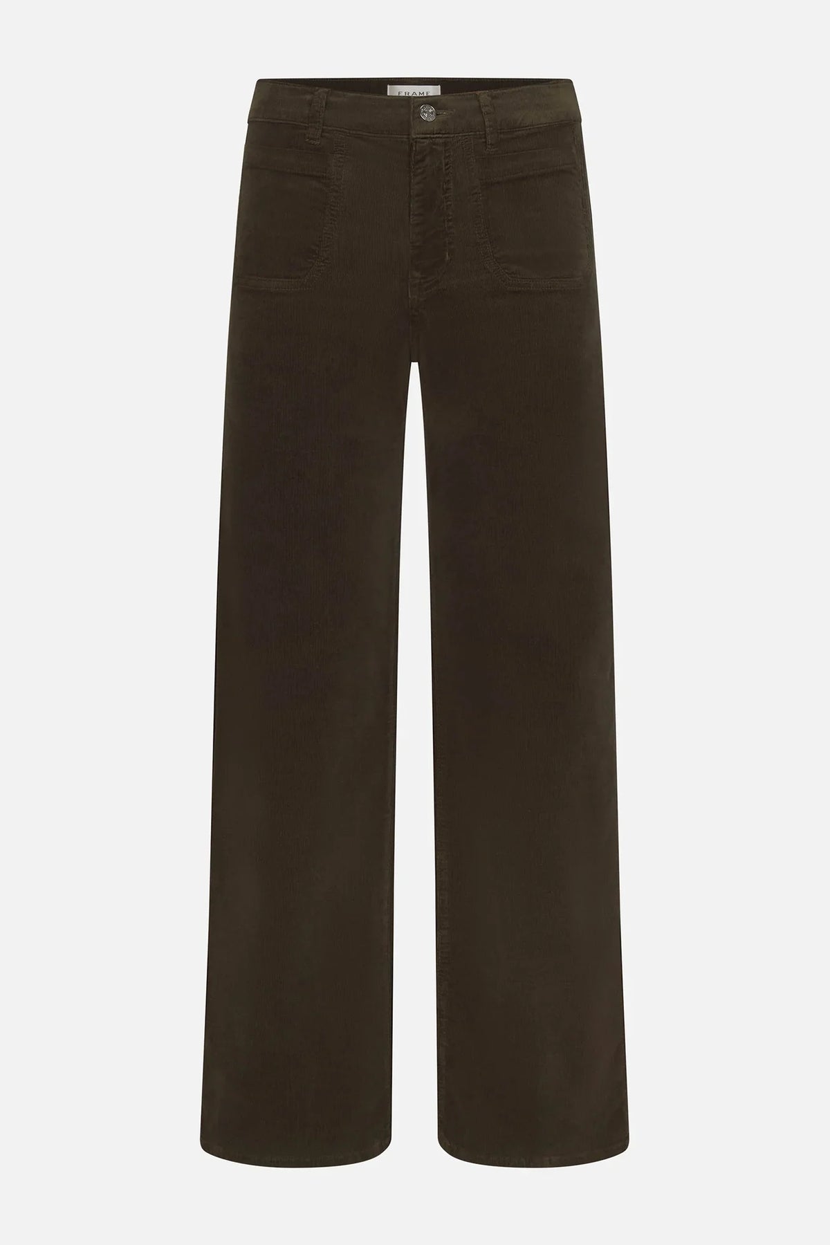 Le Slim Palazzo Modernist Pocket Corduroy Pants Frame
