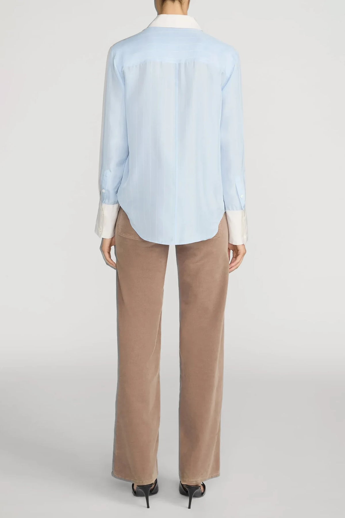 Le Slim Palazzo Modernist Pocket Corduroy Pants Frame