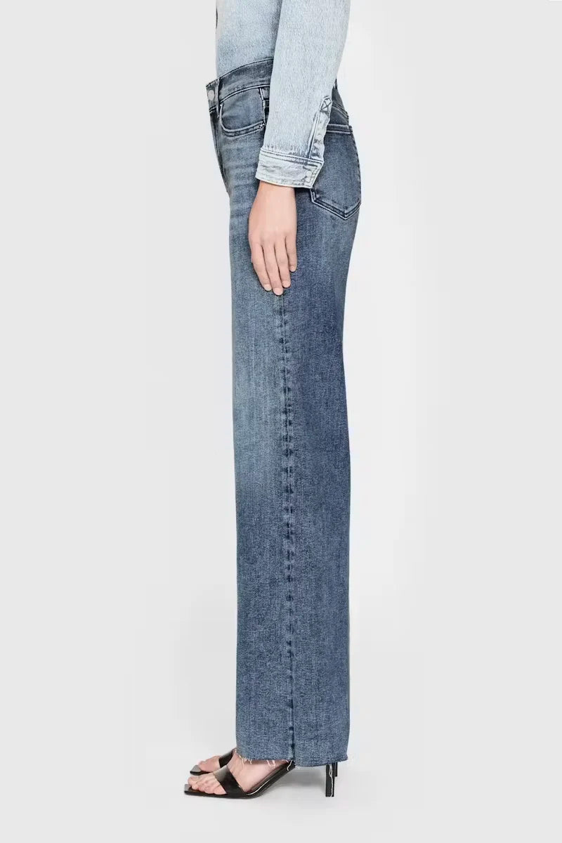 Le Slim Palazzo Raw Hem Pants FRAME