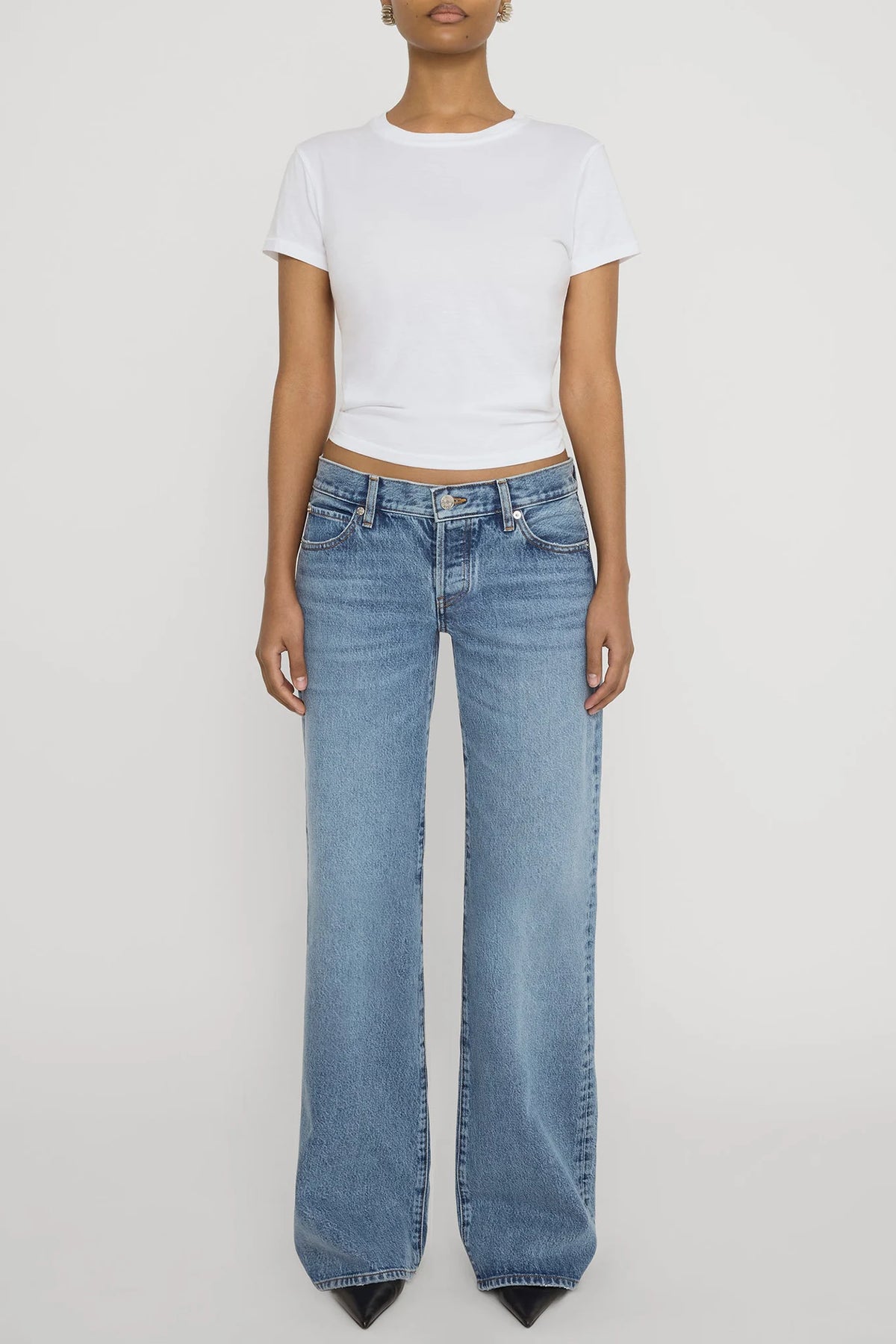 The Pixie Gray Jean Pants Frame