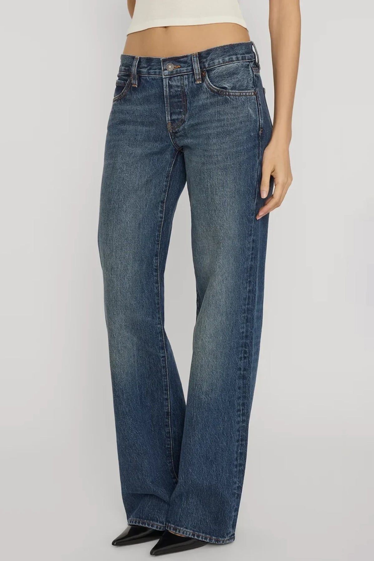 The Pixie Gray Jean Jeans Frame