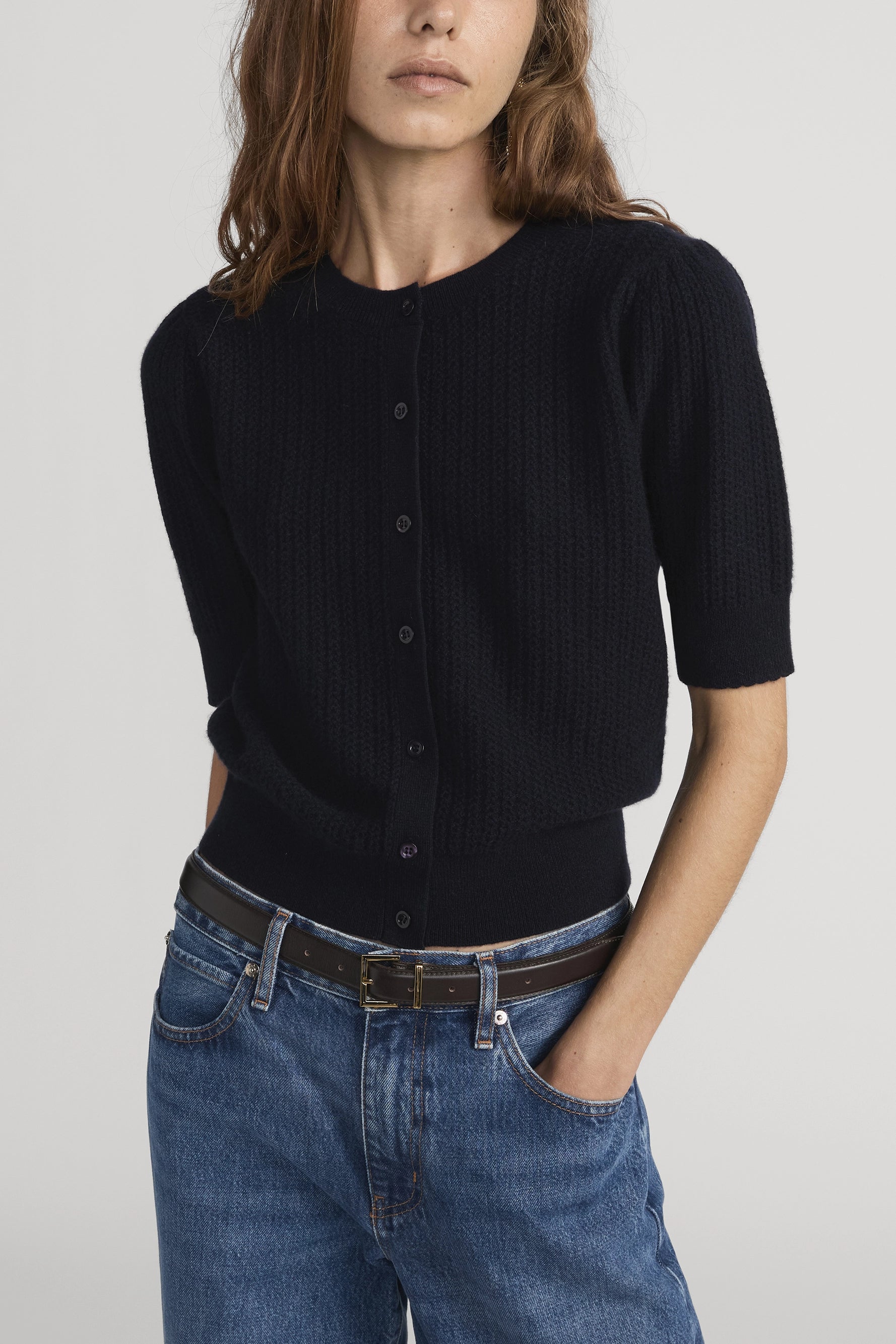 The Chain Pointelle Cardi Sweaters & Knits FRAME