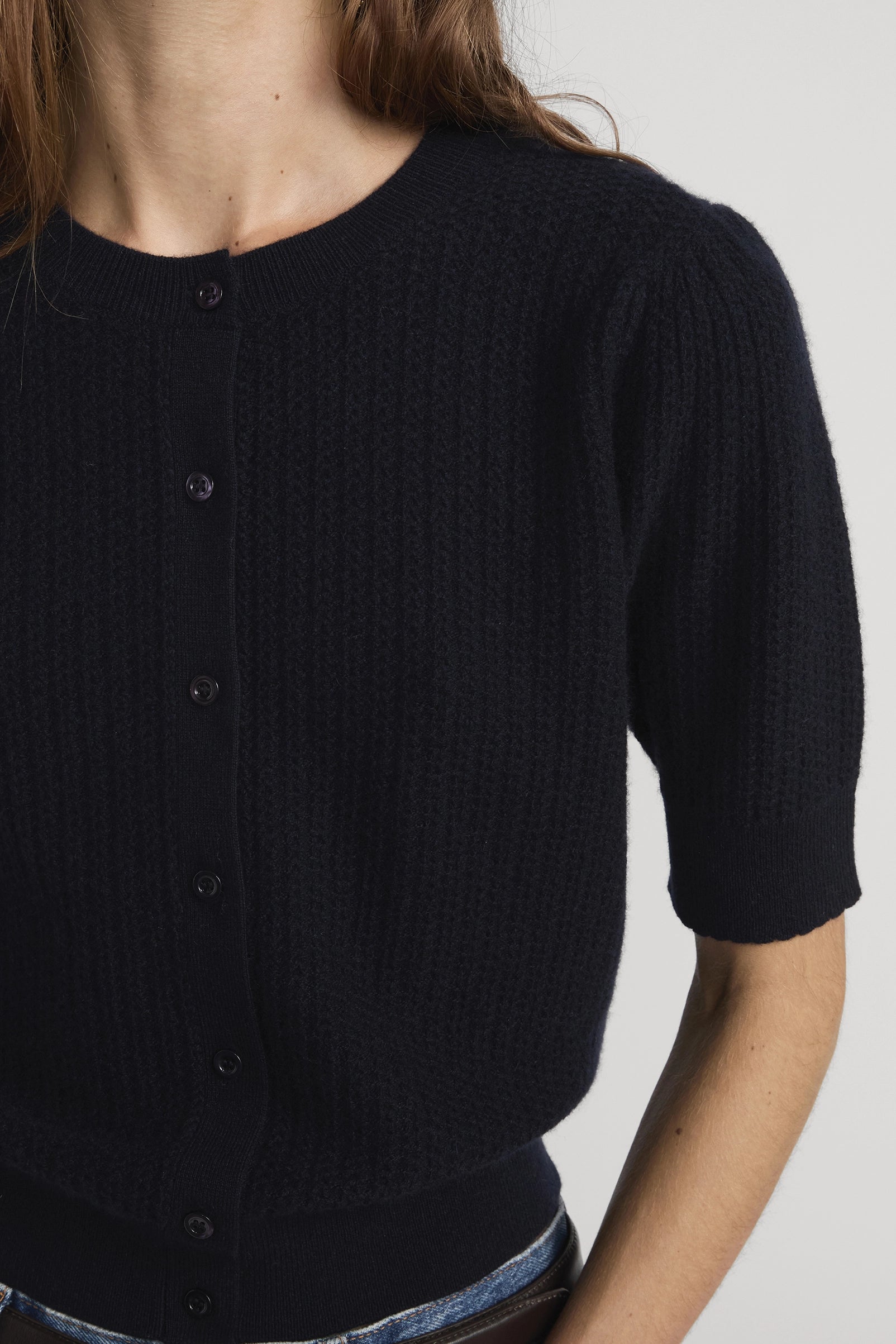 The Chain Pointelle Cardi Sweaters & Knits FRAME