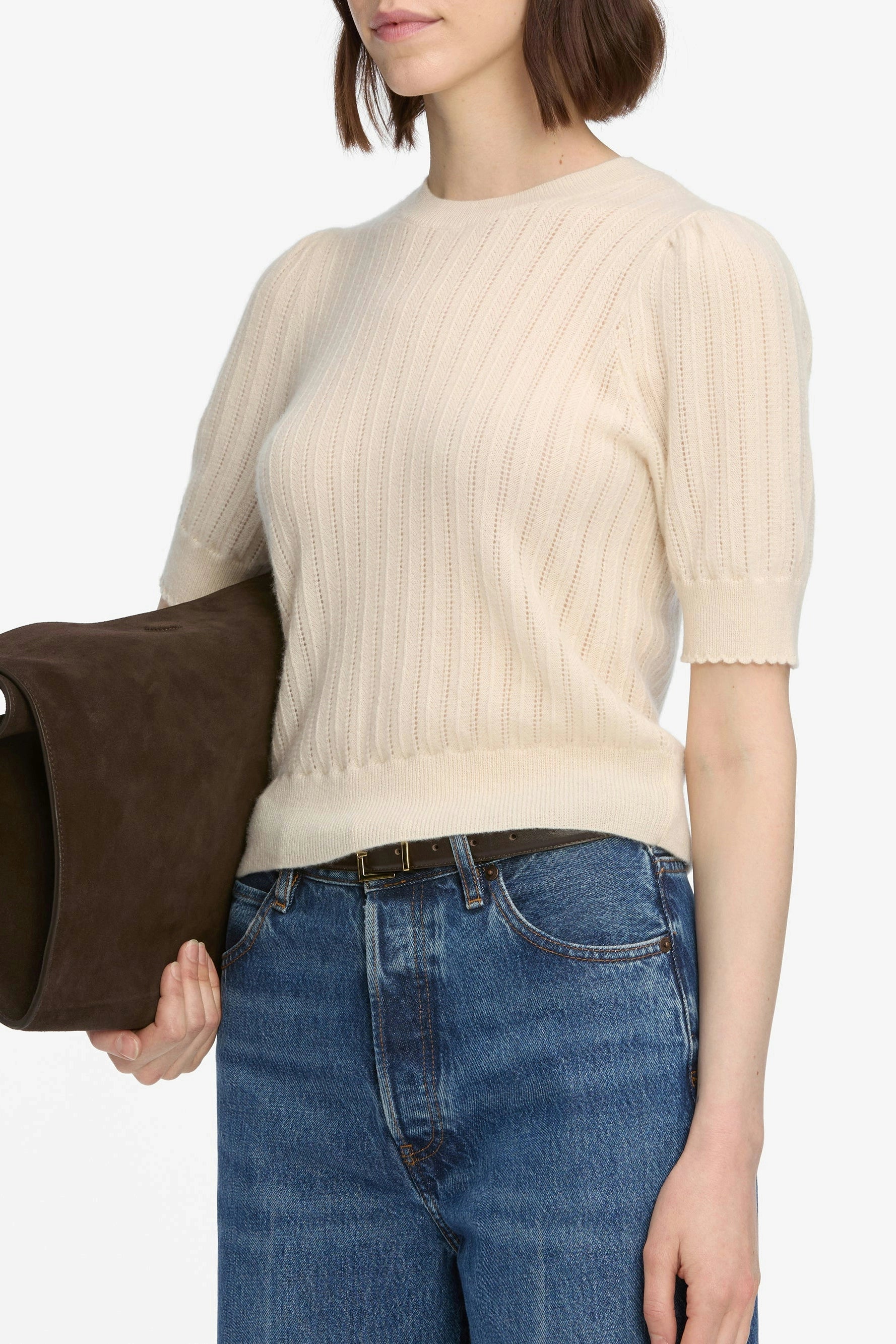 The Ladder Pointelle Sweater Sweaters &amp; Knits FRAME