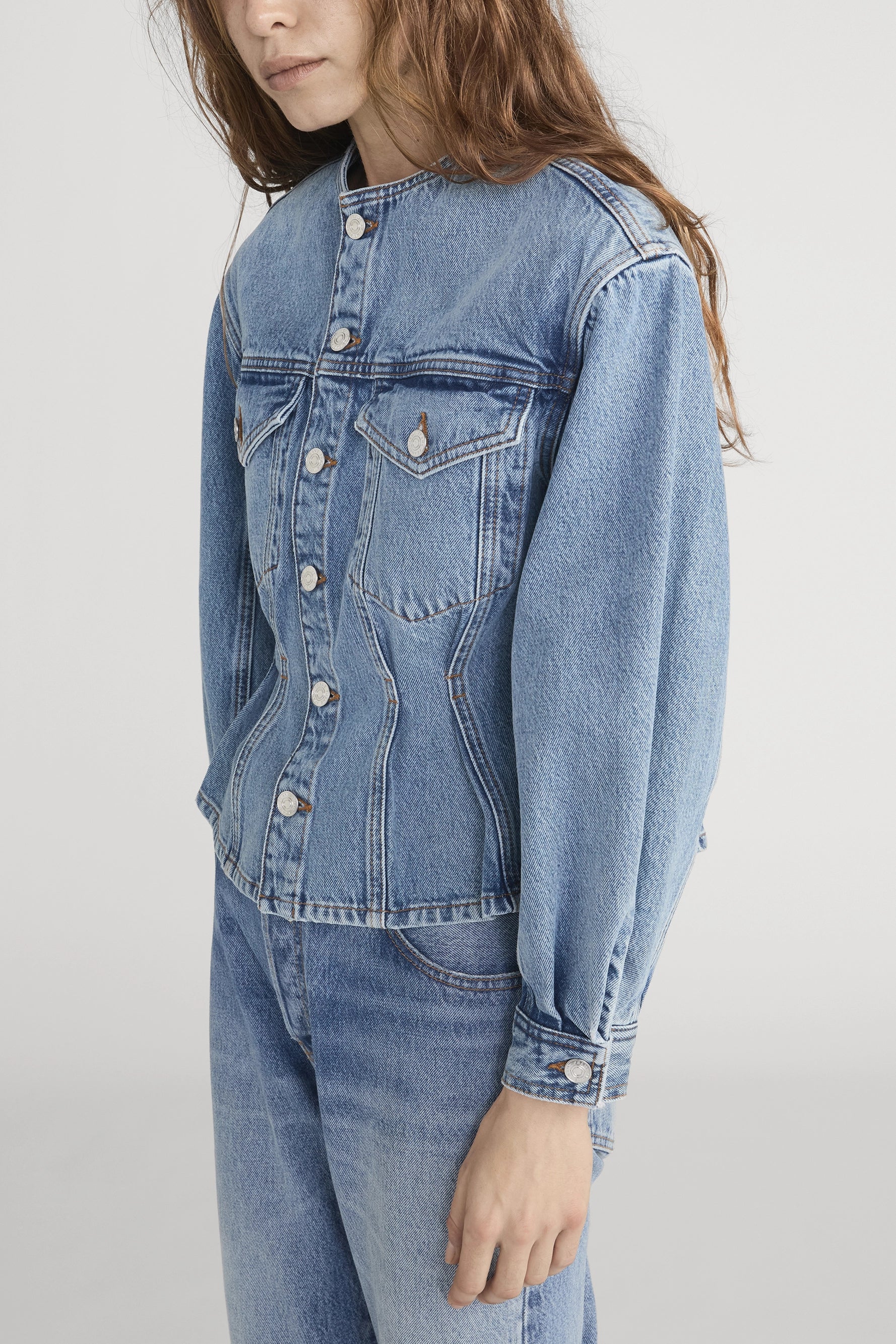 The Nipped Collarless Jacket Jackets & Coats FRAME