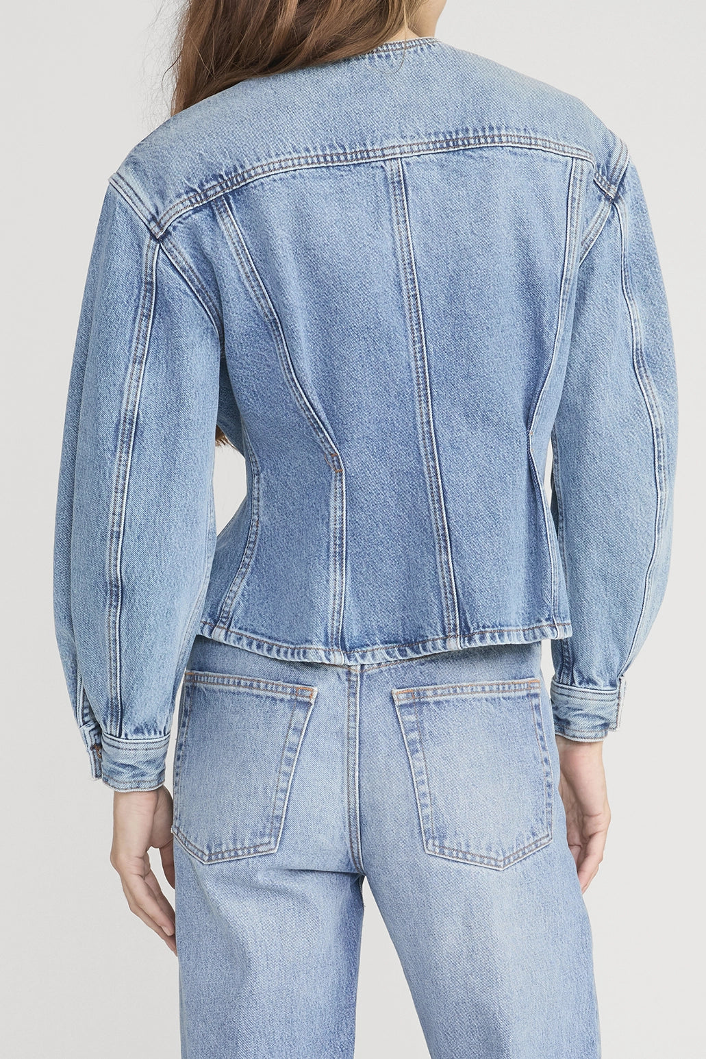 The Nipped Collarless Jacket Jackets &amp; Coats FRAME