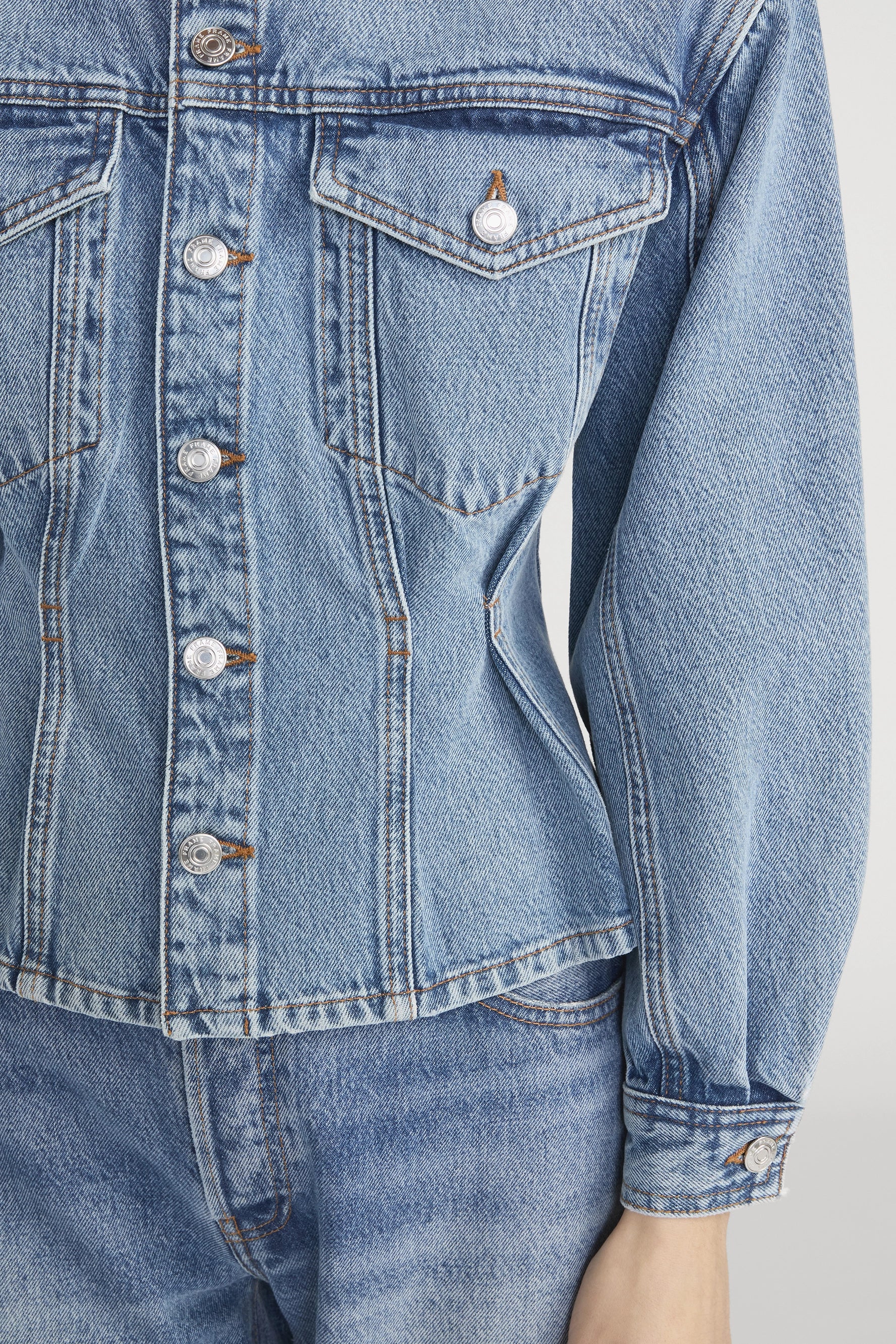 The Nipped Collarless Jacket Jackets &amp; Coats FRAME