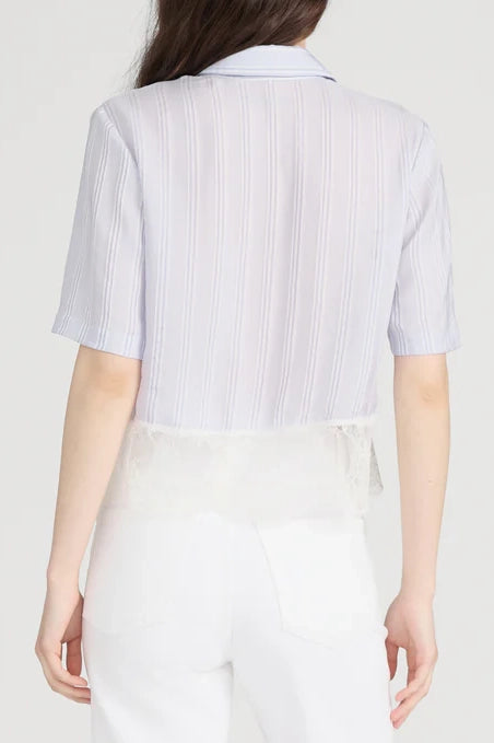 The Stripe Lace Shirt Shirts &amp; Tops FRAME