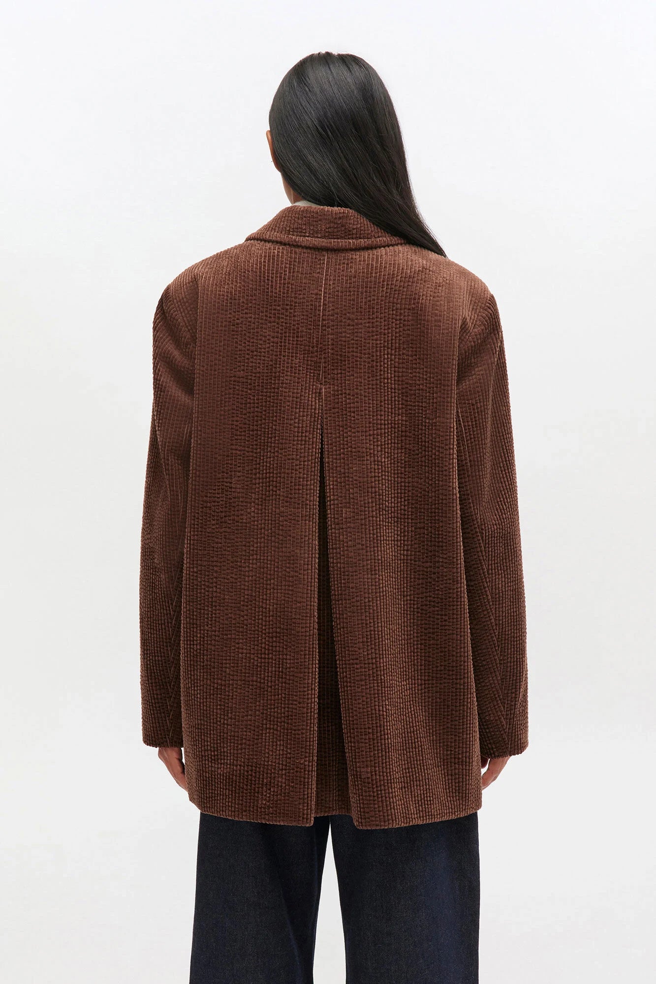 Brown Corduroy Blazer Jackets &amp; Coats Ganni