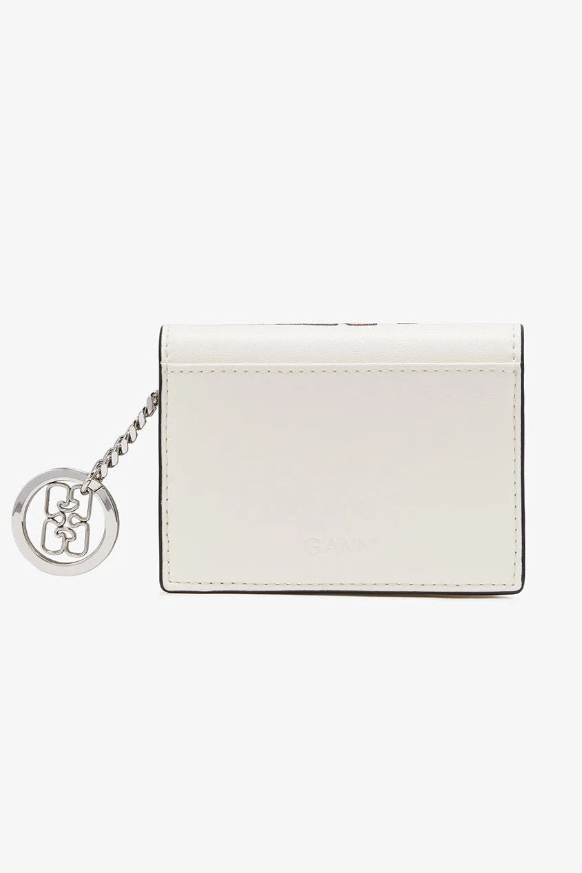 Card Holder With Flap and Cat Accessories Ganni