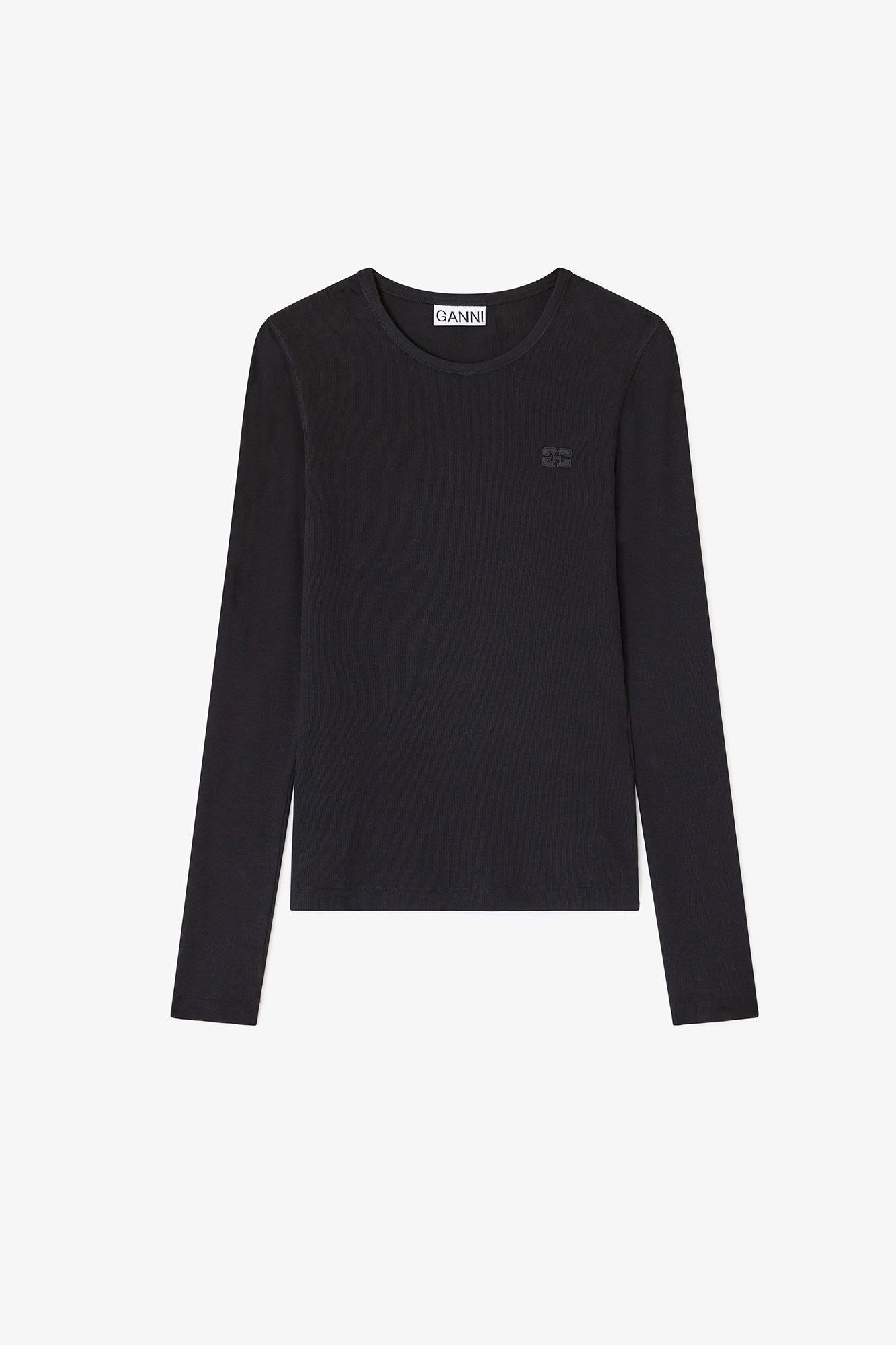 Rib Long Sleeve T-Shirts Ganni