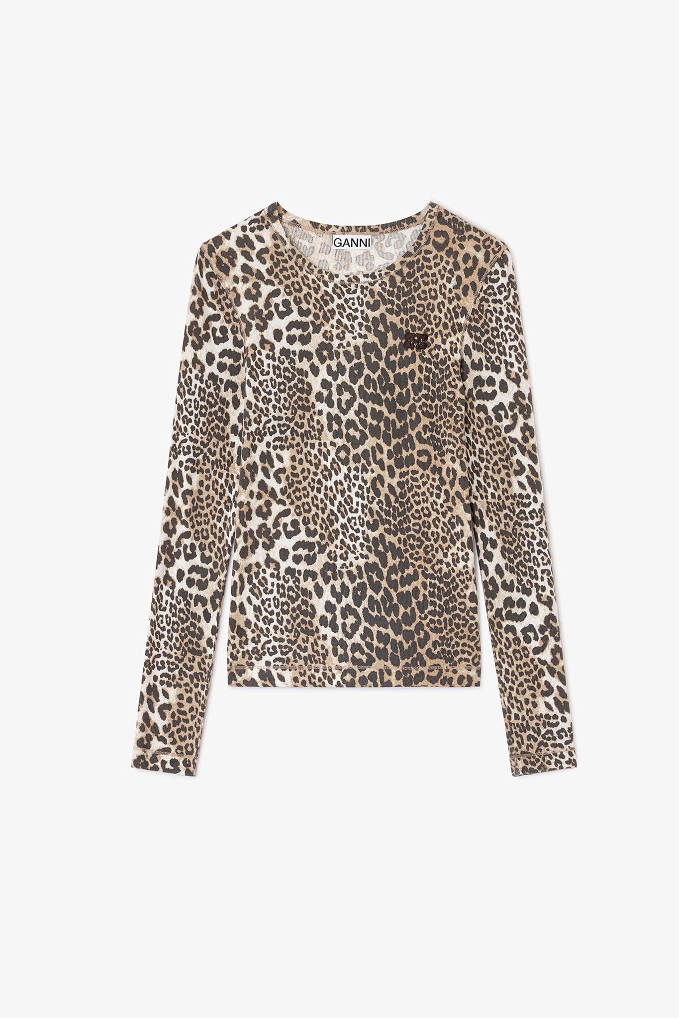 Rib Long Sleeve Tops Ganni