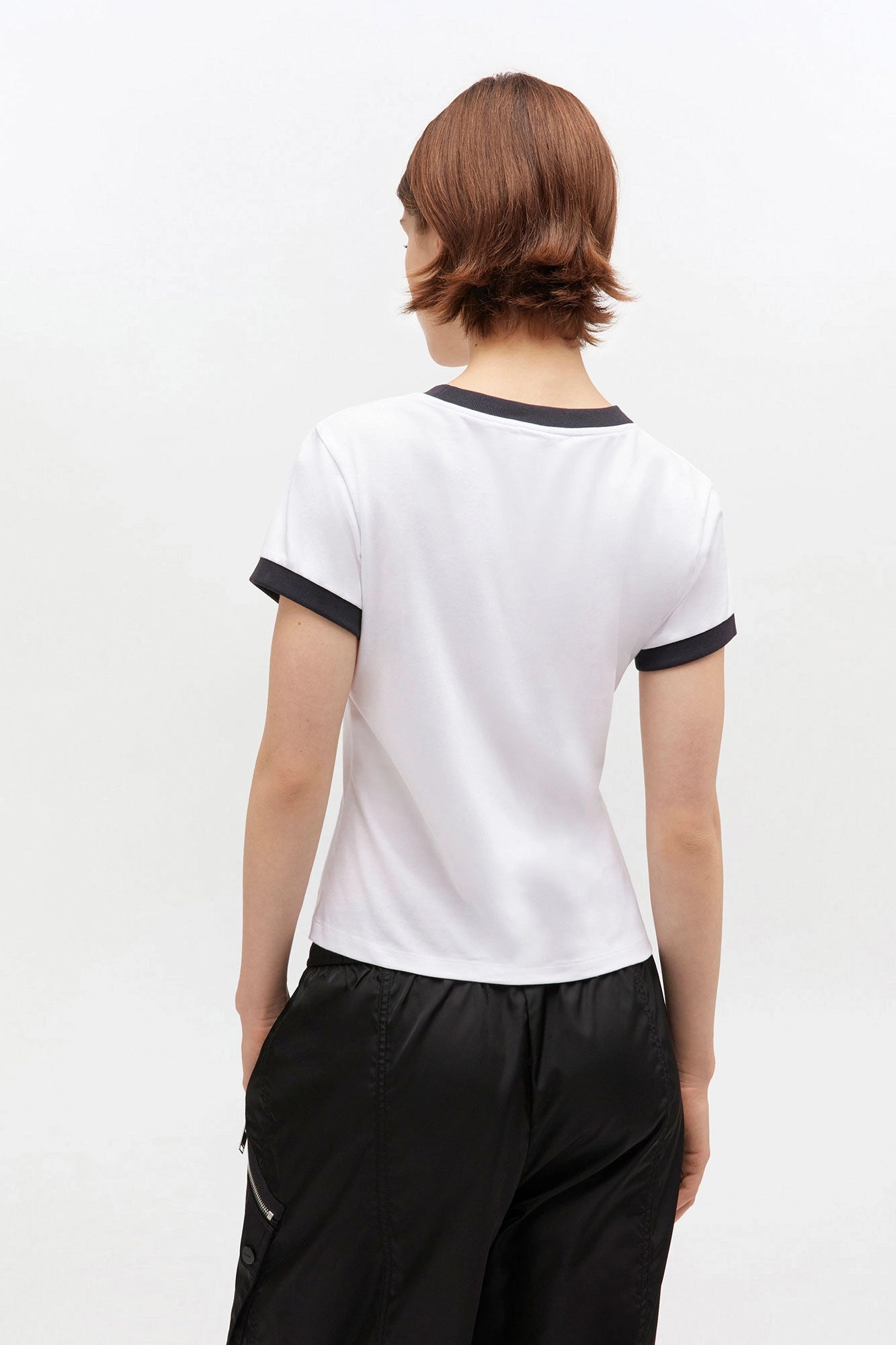 White Cropped Kitty Baby T-shirt Tops Ganni
