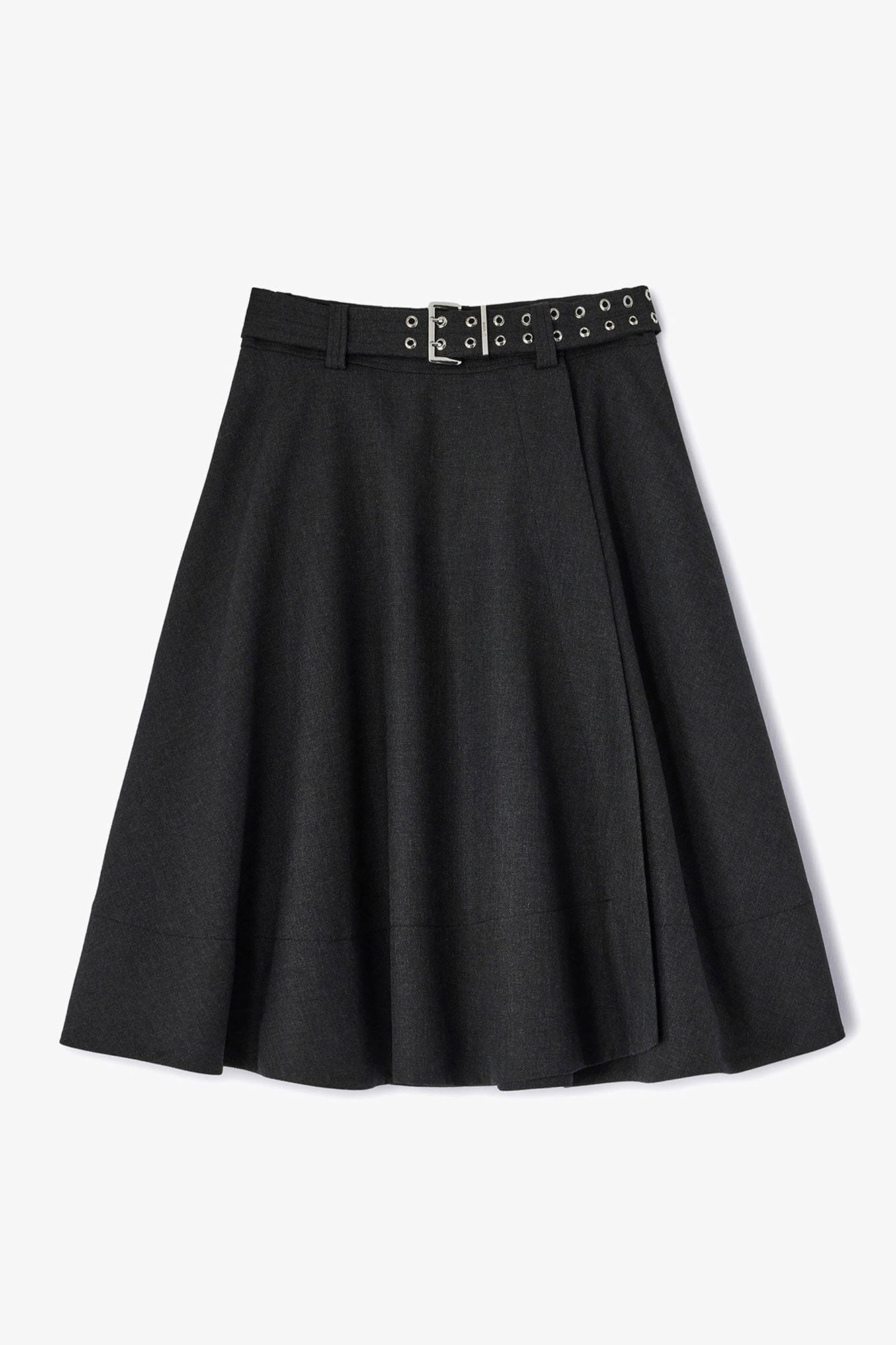 Wool Suiting Wrap Skirt Skirts Ganni