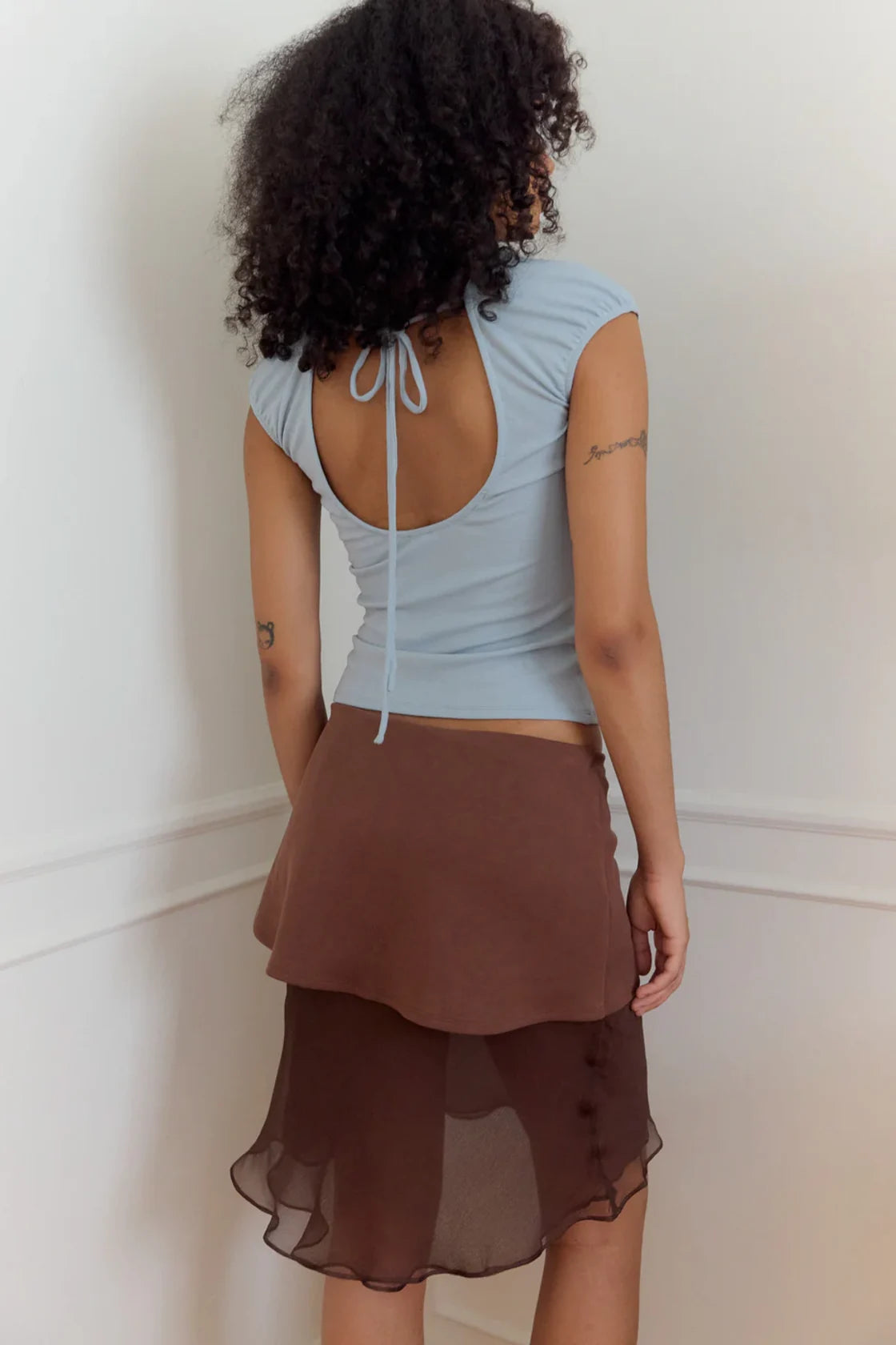 Aria Mini Skirt Skirts Geel