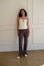 Aria Pant Pants Geel