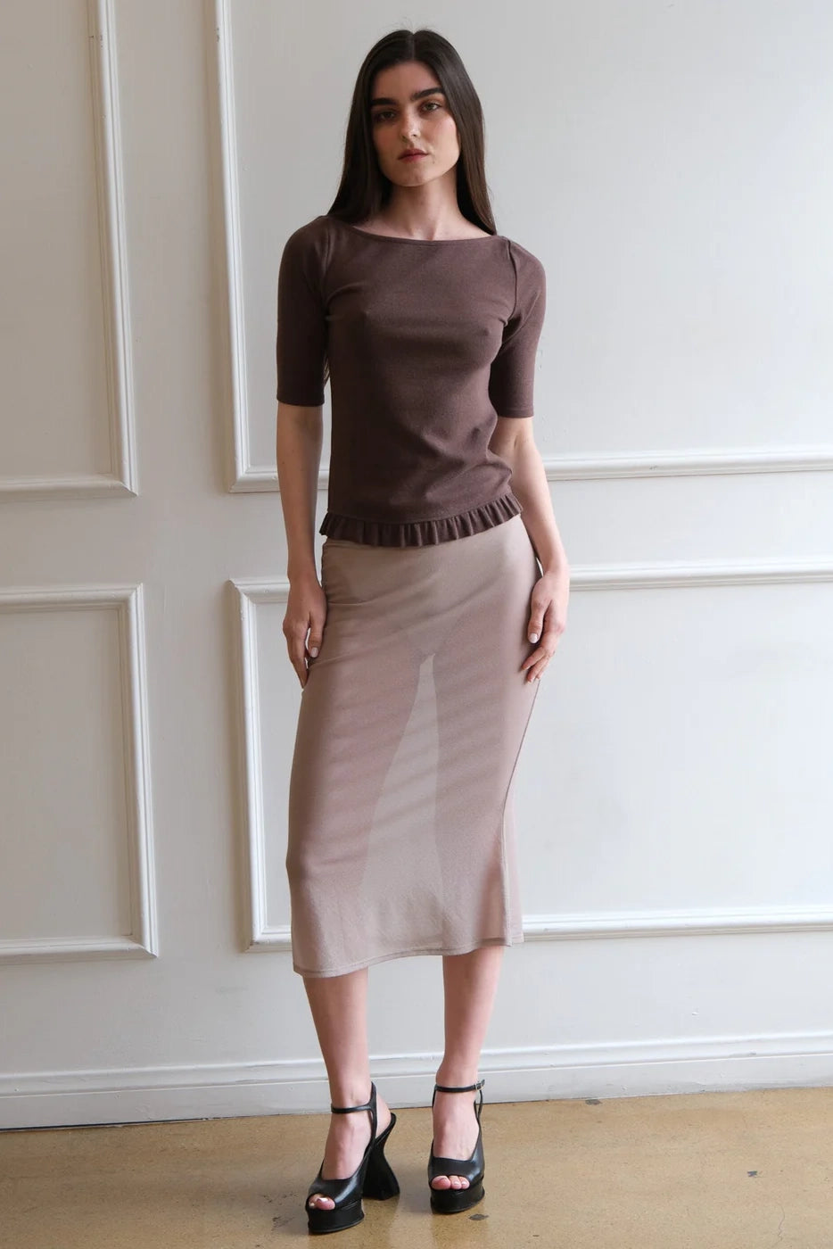 Swan Top Tops Geel