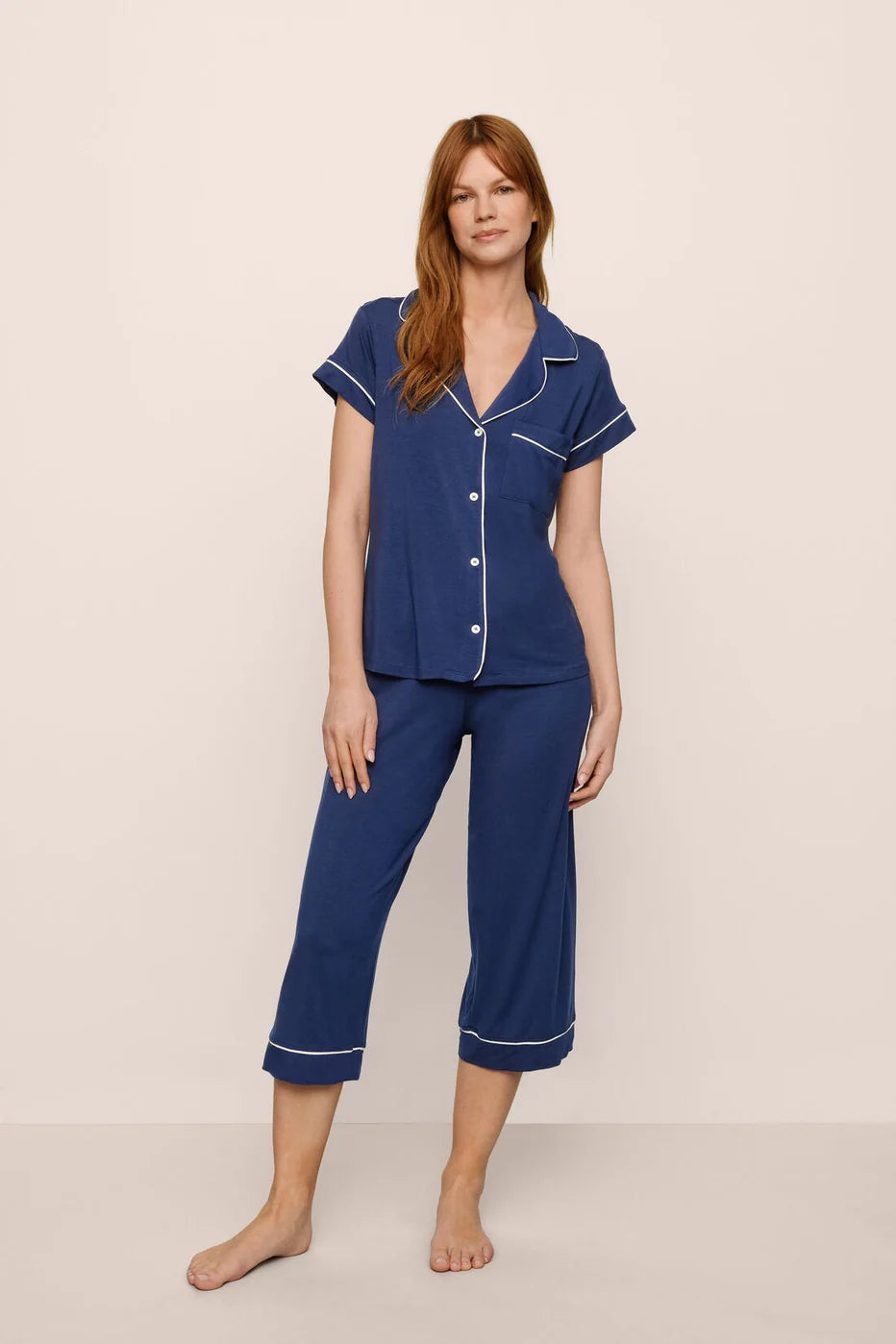 Gisele TENCEL™ Modal Short Sleeve Cropped PJ Set Sleepwear Eberjey