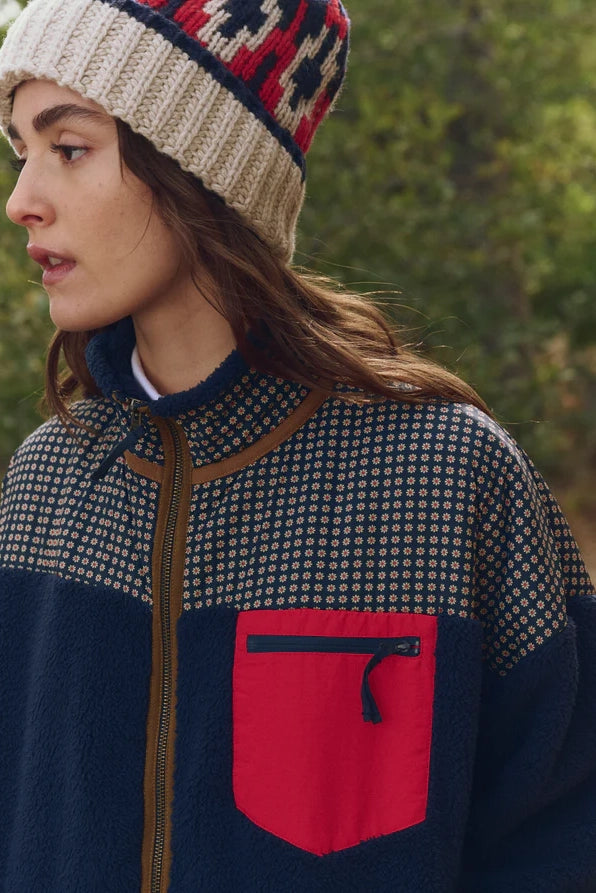 The Print-Mix Plush Terrain Full-Zip Jackets & Coats The Great