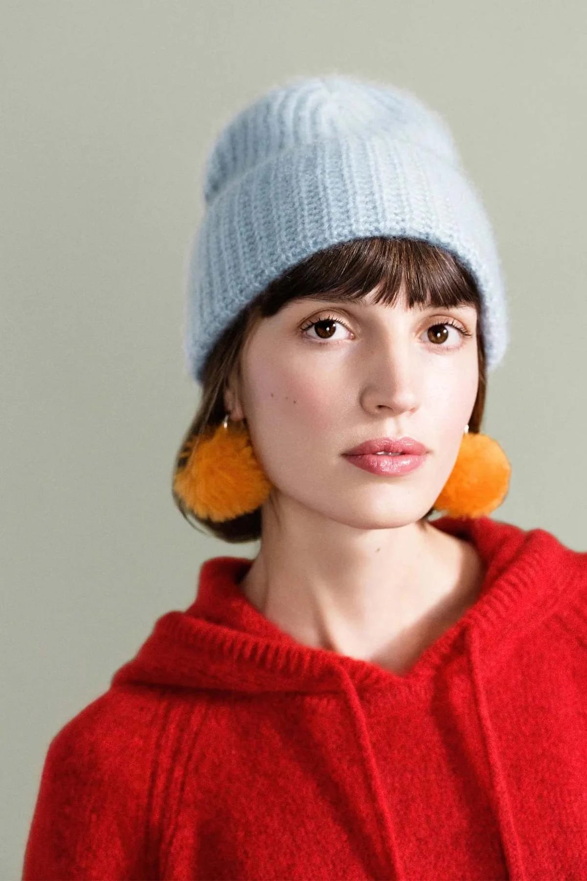 Cashmere Ribbed Beanie Accessories Hansel from Basel