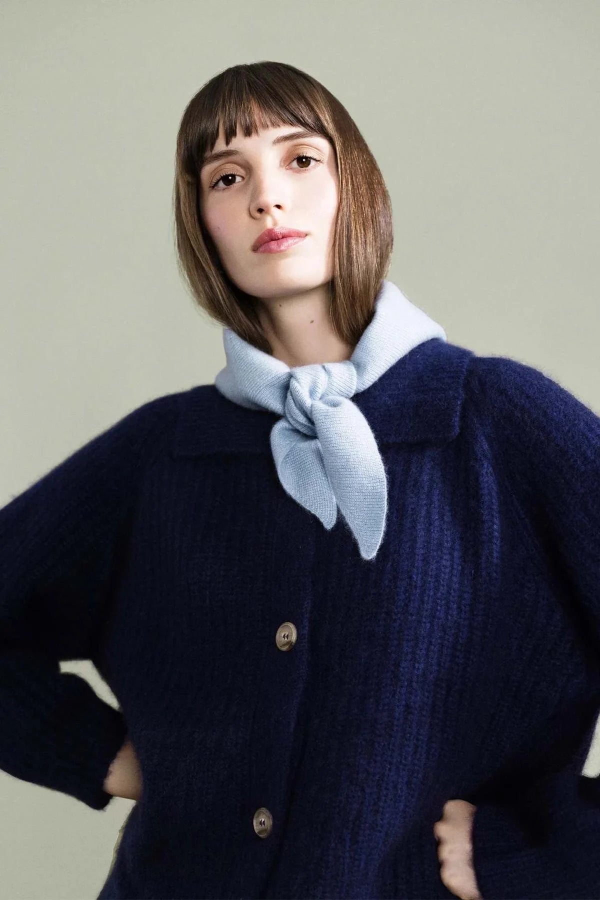 Cashmere Triangle Scarf Accessories Hansel from Basel