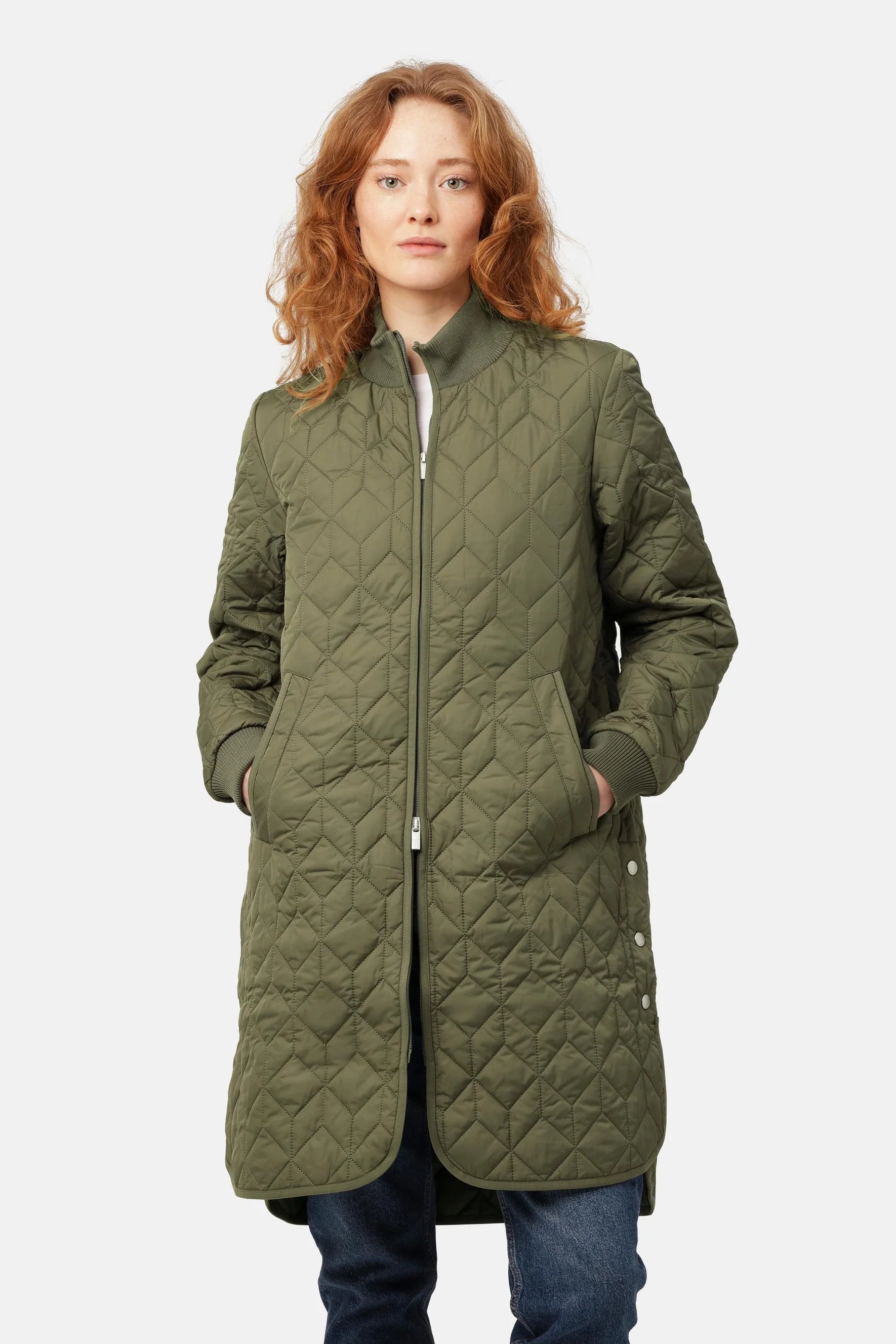 Long Padded Quilt Jacket