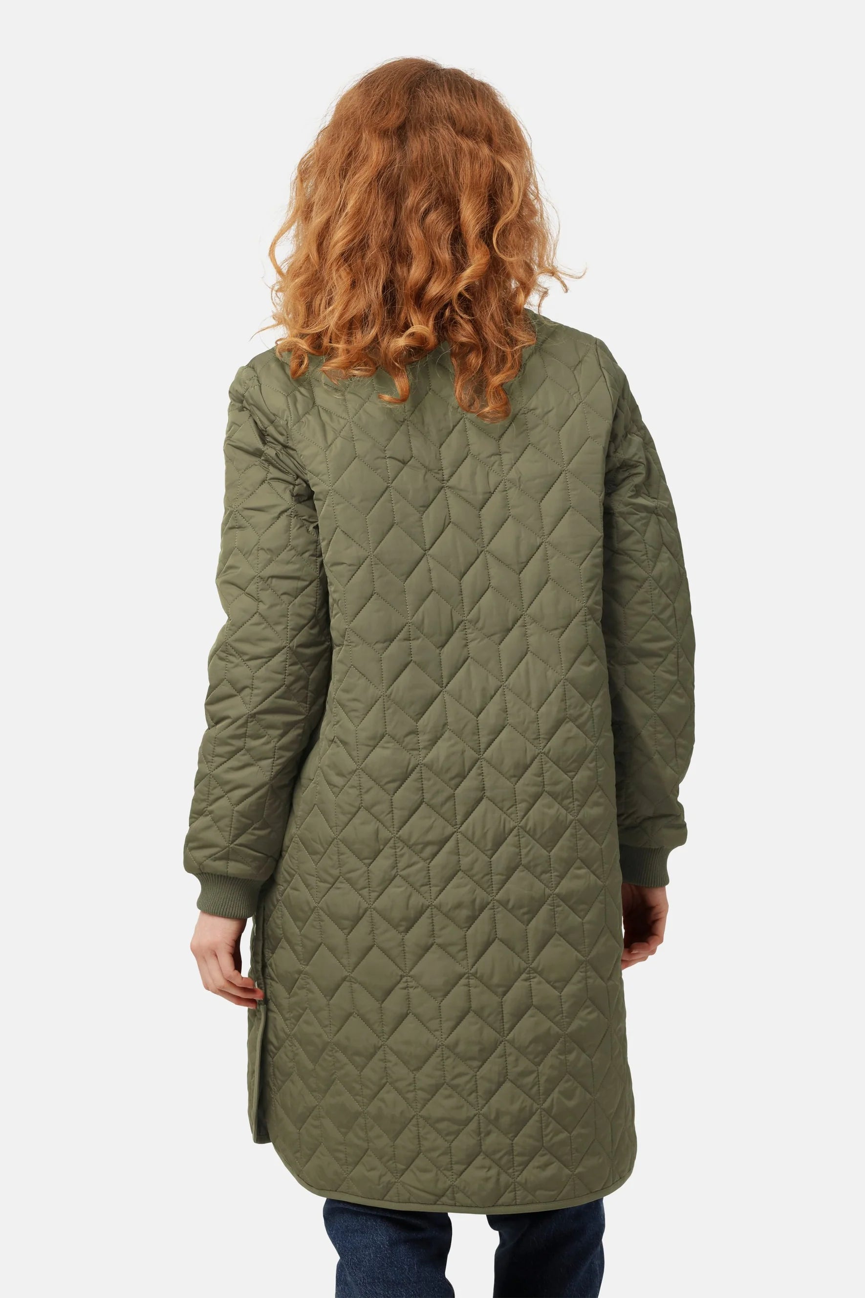 Long Padded Quilt Jacket