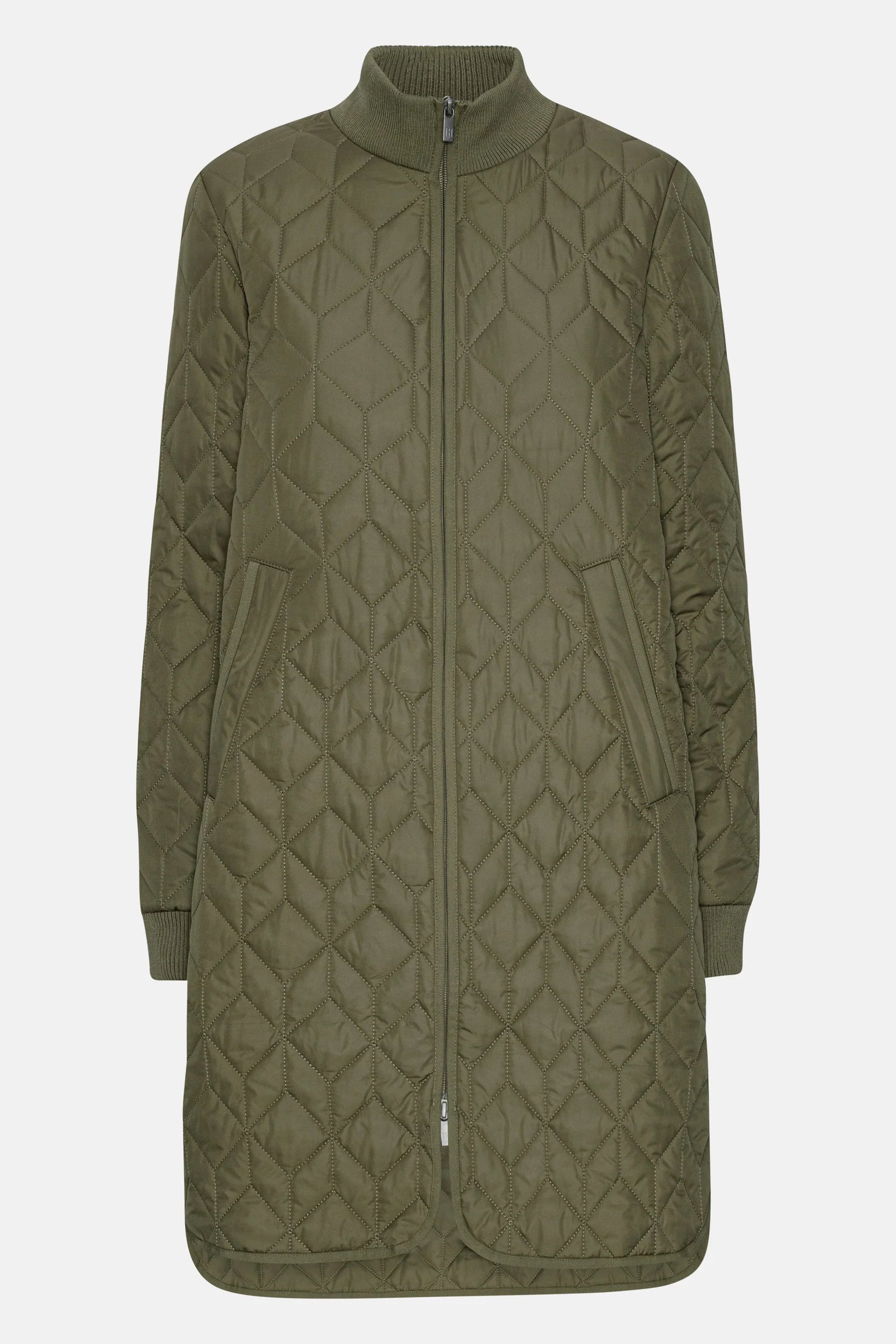 Long Padded Quilt Jacket