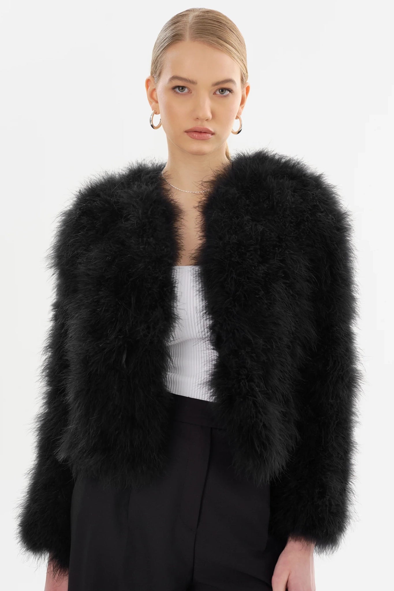 Deora Feather Jacket Jackets &amp; Coats LAMARQUE