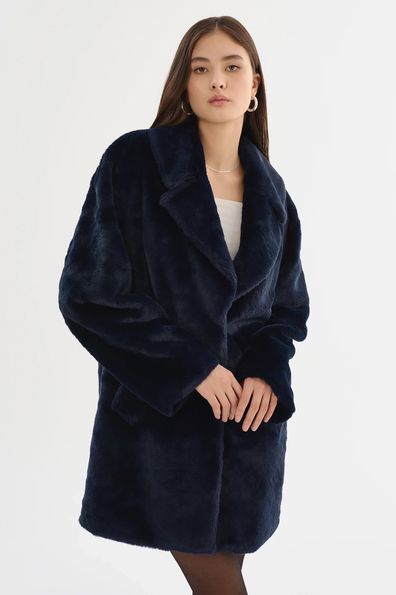 Linnea Faux Fur Coat Jackets & Coats LAMARQUE