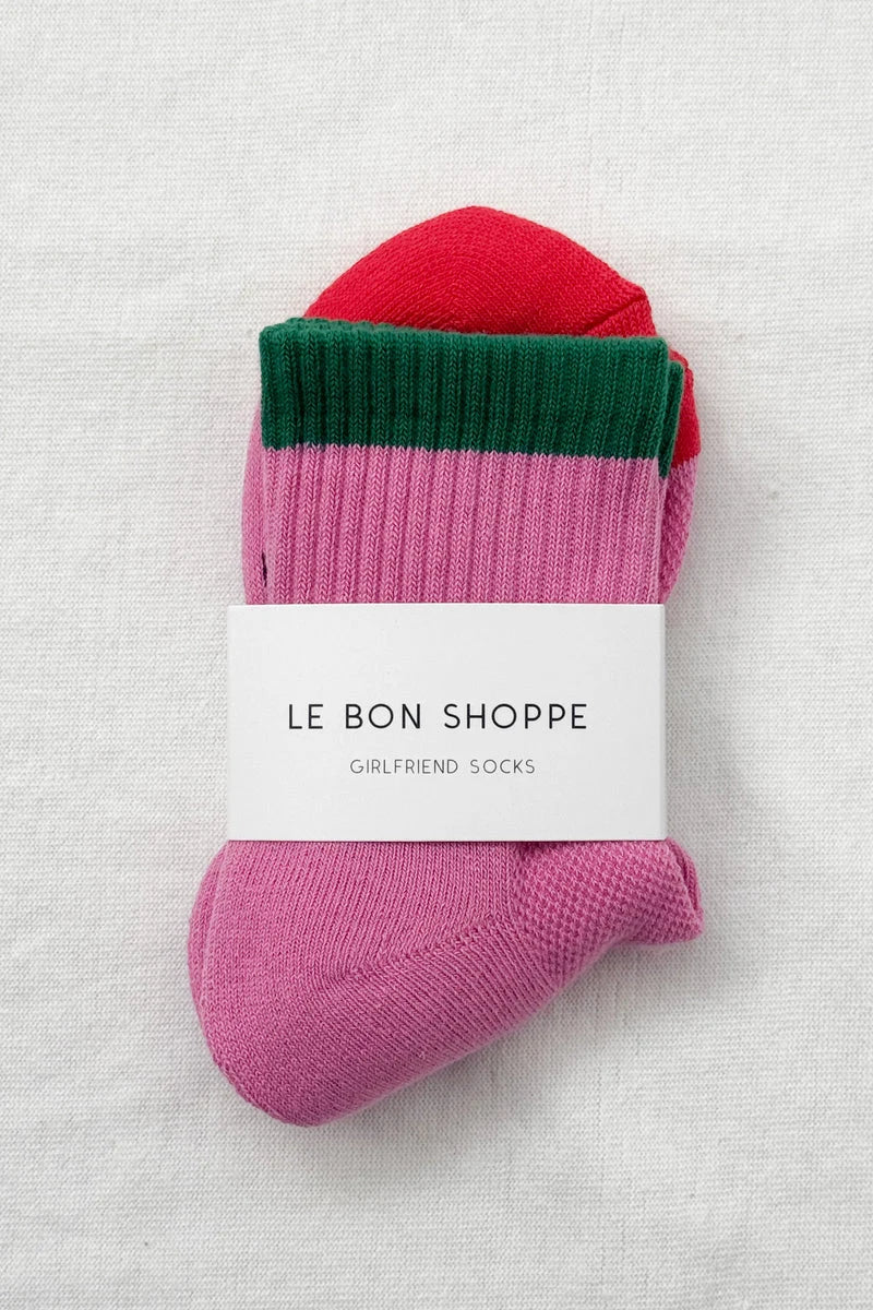 Colour Block Girlfriend Socks Accessories Le Bon Shoppe