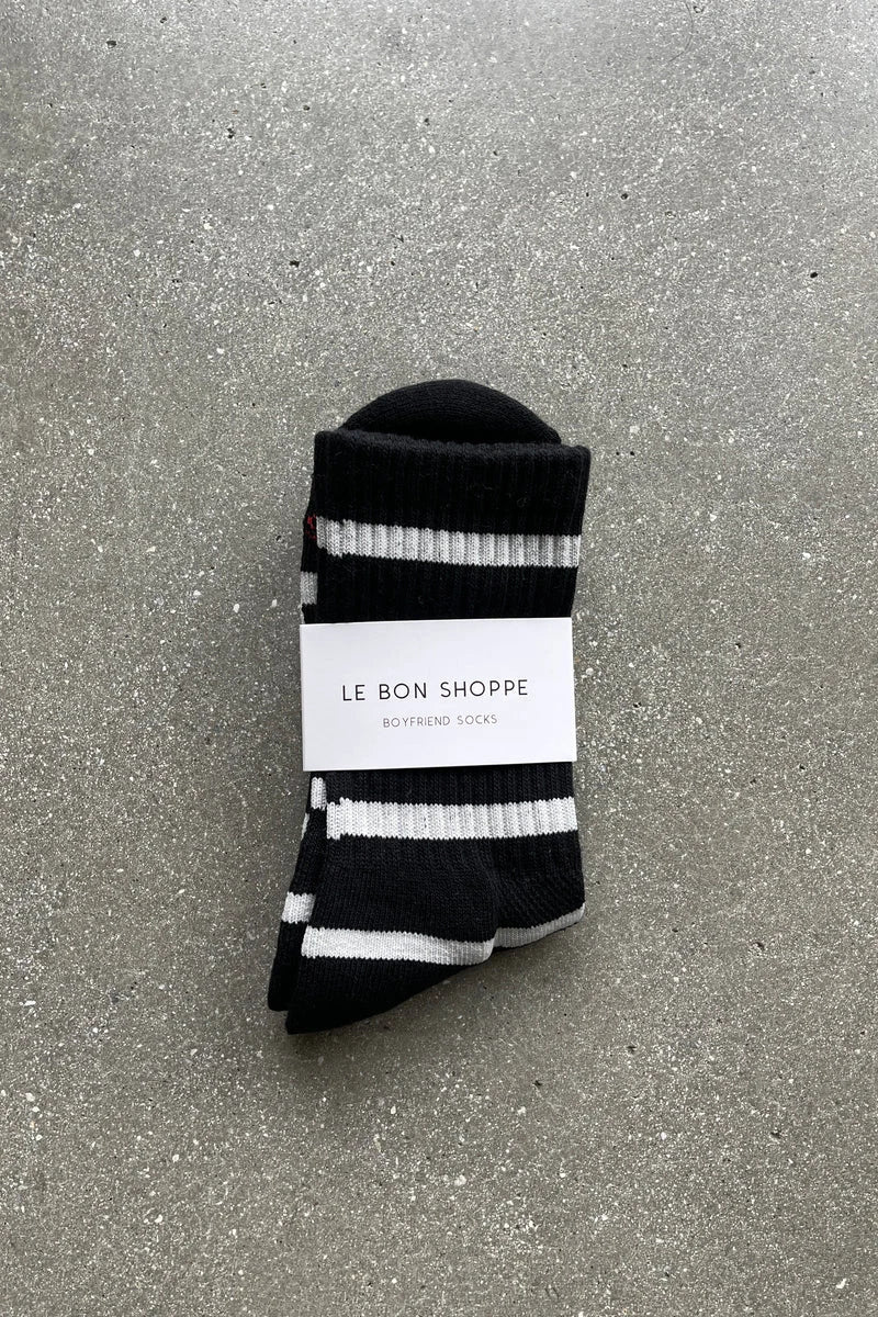 Striped Boyfriend Socks Accessories Le Bon Shoppe