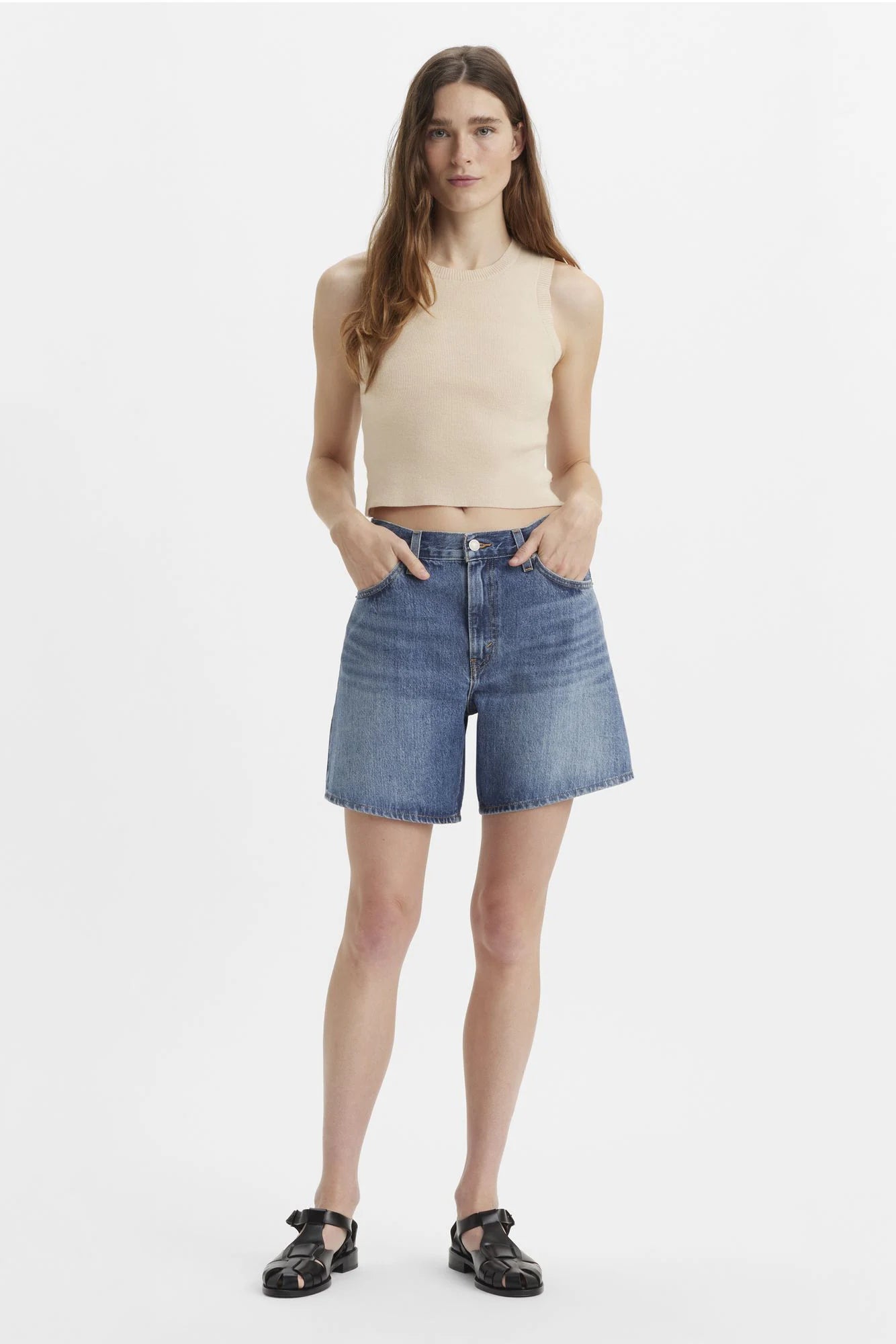 High Rise Baggy Shorts Shorts Levi&#39;s