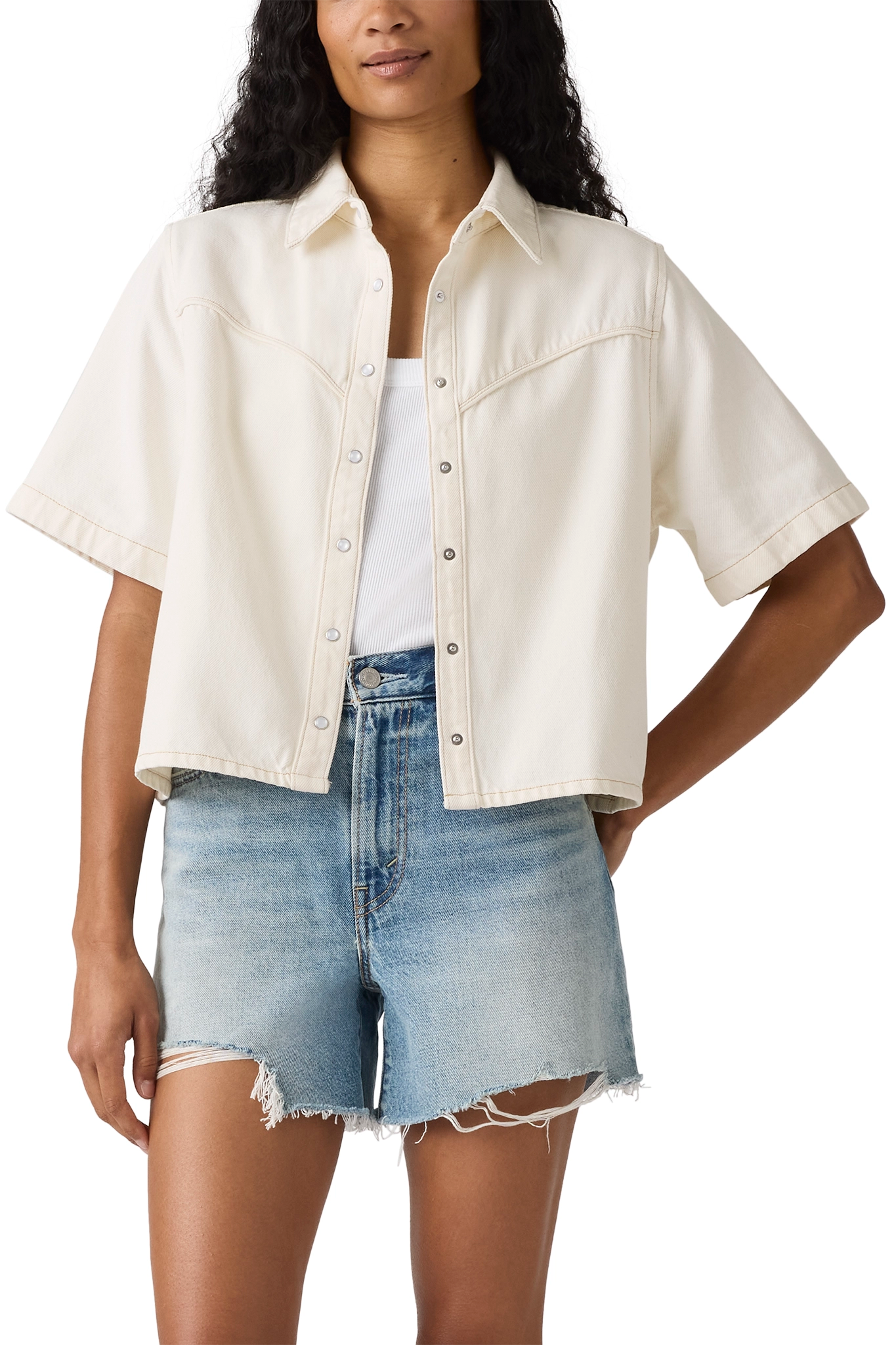 Logan Short Sleeve Denim Shirt Tops Levi's