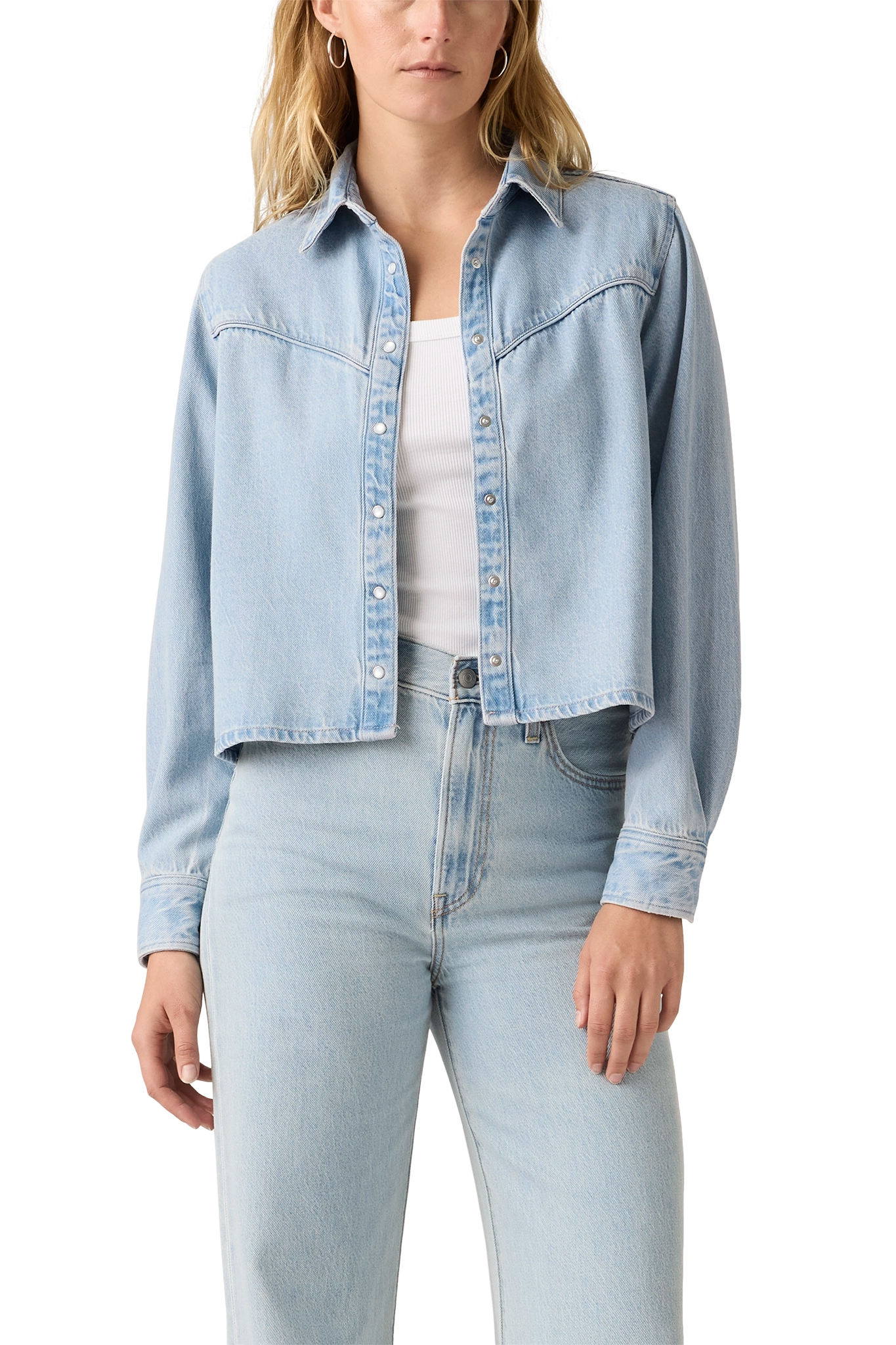 Logan Tencel Crop Shirt Tops Levi's