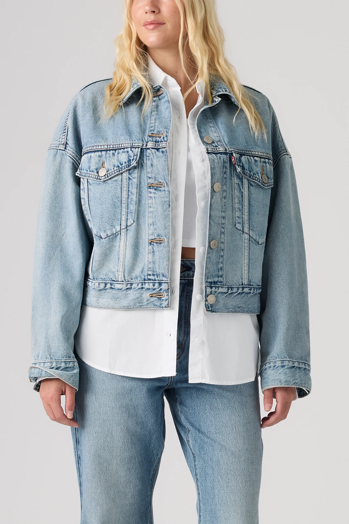 Loose Cropped Trucker Jacket Jackets & Coats Levi's