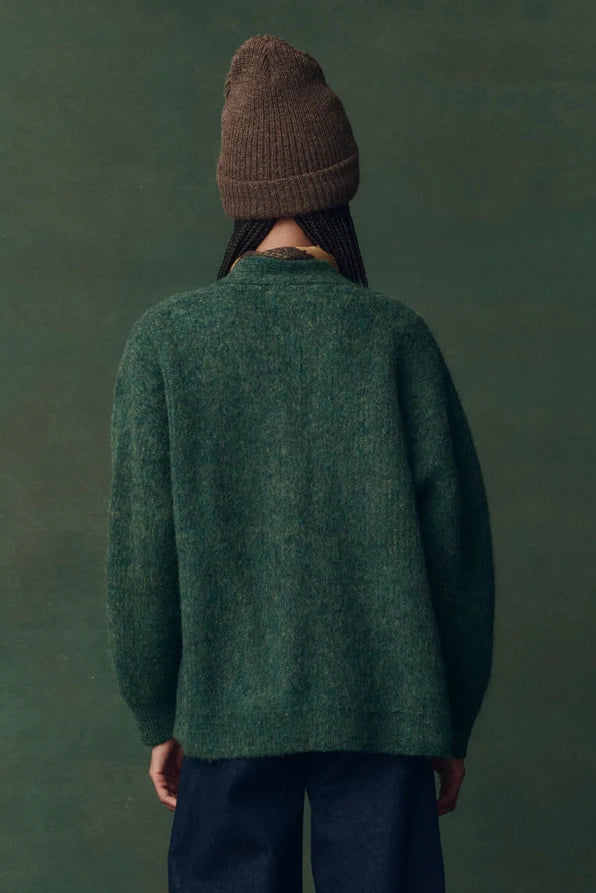 The Brushed Melange Cardigan Sweaters & Knits The Great