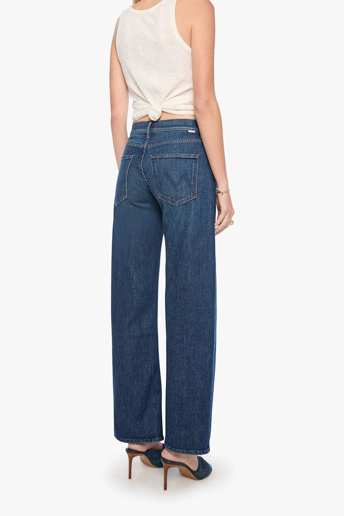 The Mid Rise Lasso Sneak Jeans Mother