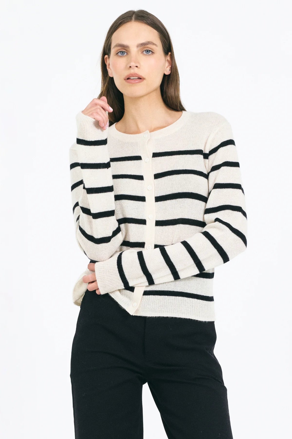 Forbes Cashmere Cardigan Sweaters & Knits One Grey Day