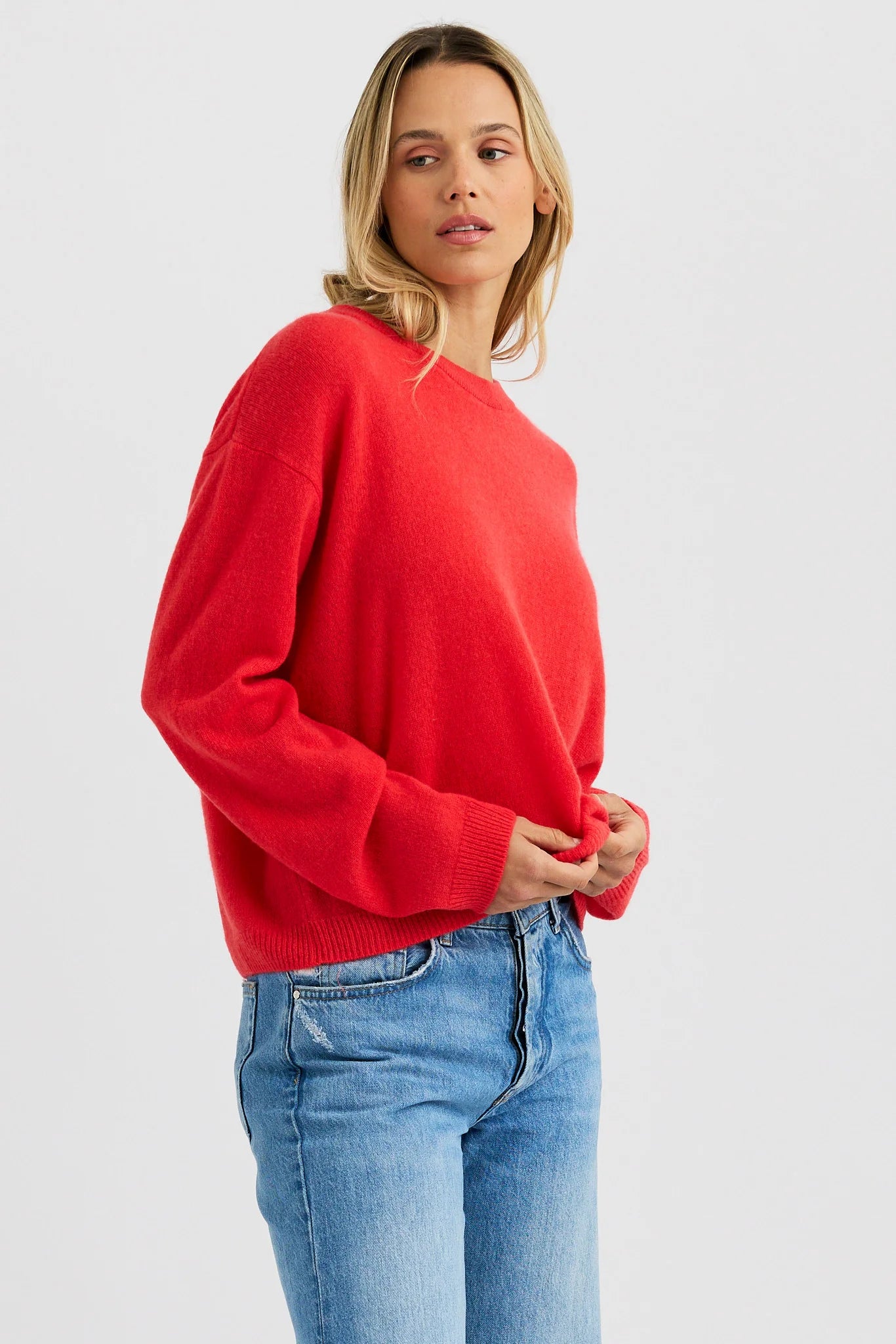 Sloane Cashmere Boxy Pullover Sweaters & Knits One Grey Day