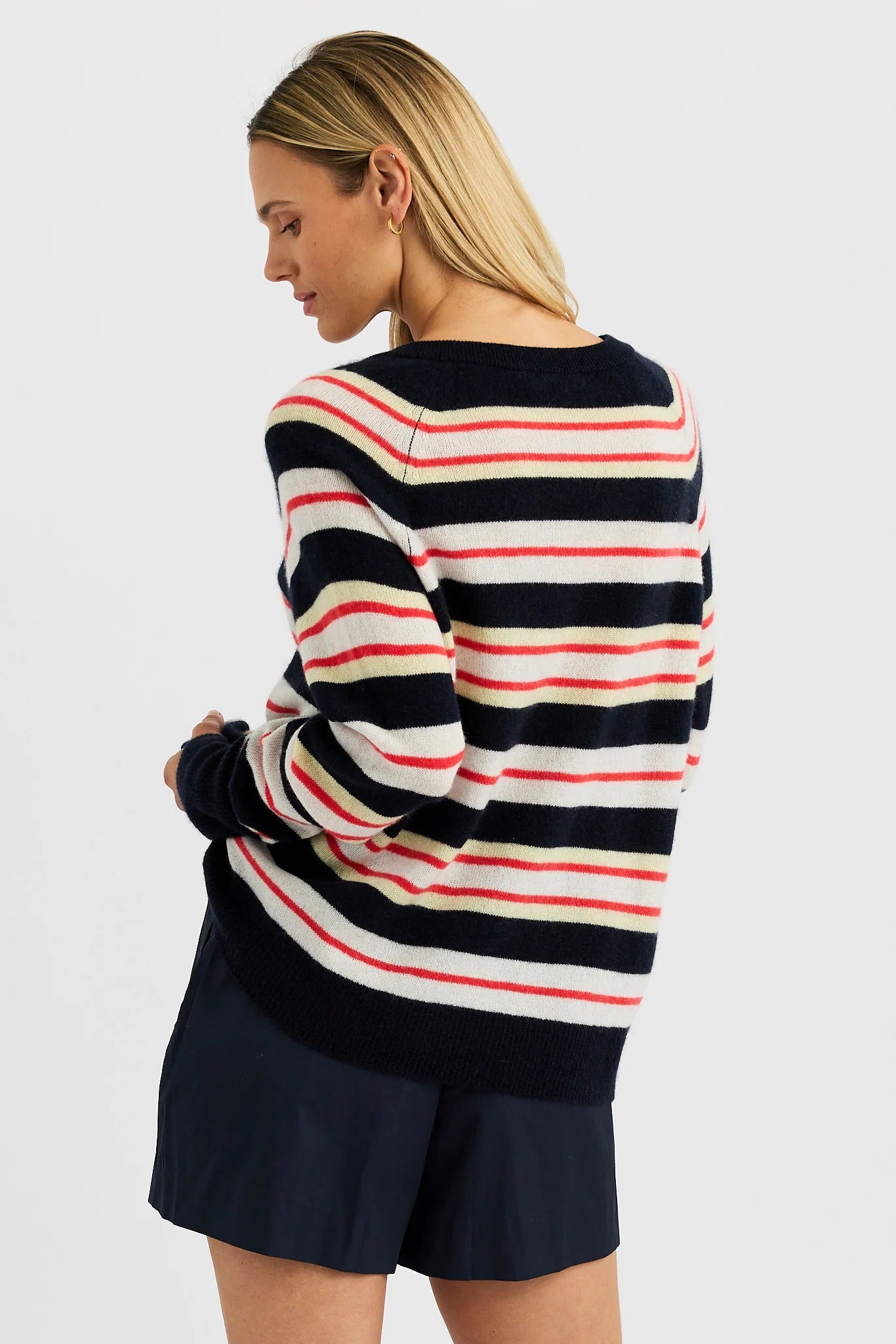 Sloane Cashmere VNeck Sweaters &amp; Knits One Grey Day