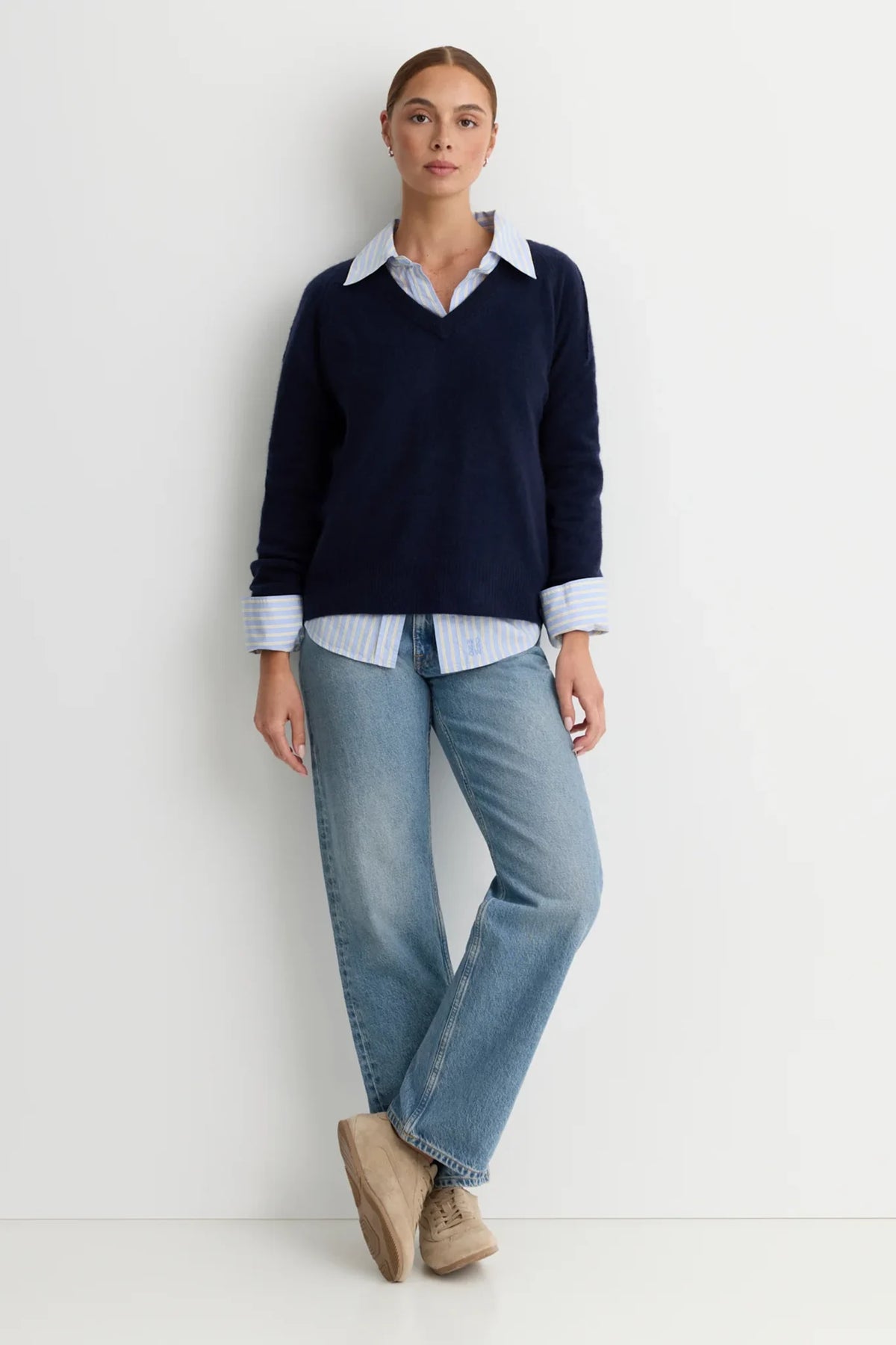 Sloane Cashmere Cardigan Sweaters &amp; Knits One Grey Day