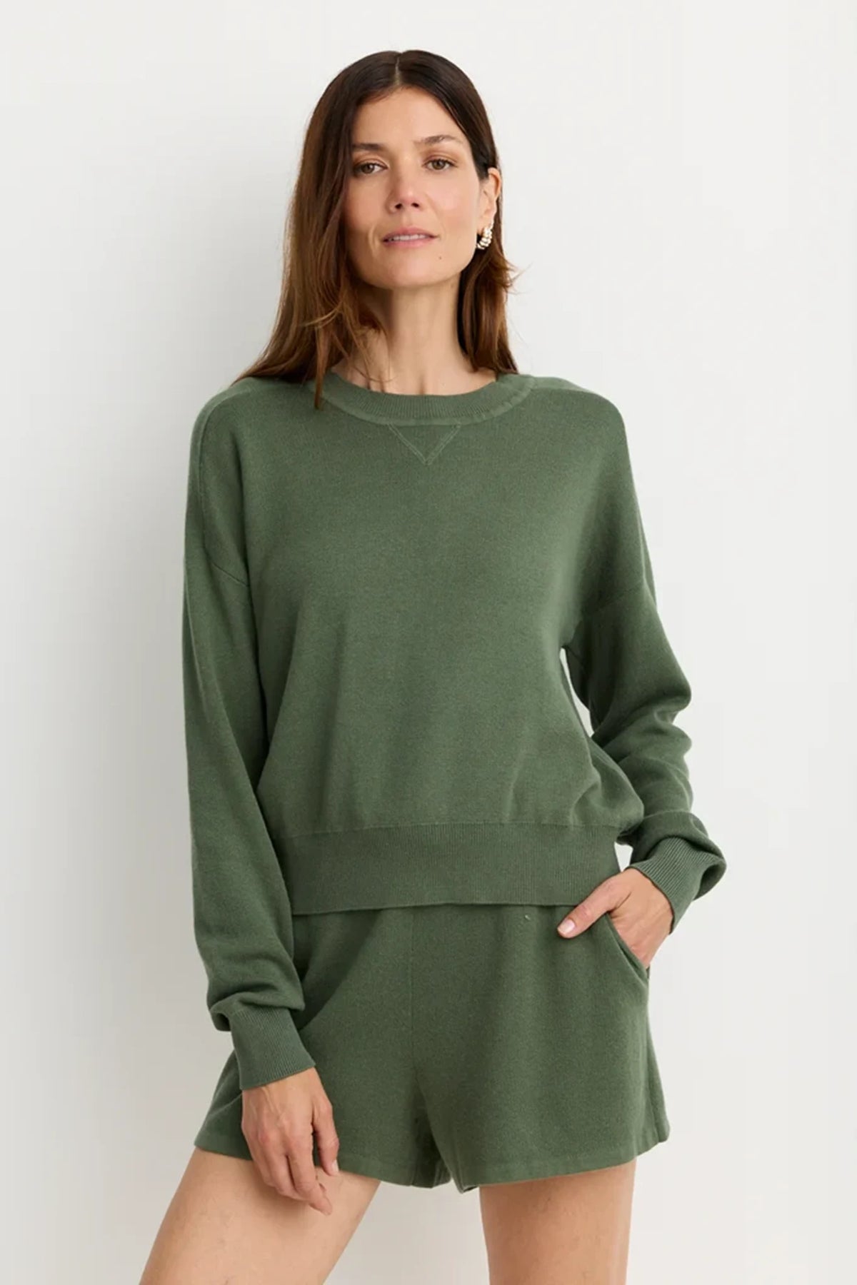 Warwick Cotton Crew Sweaters &amp; Knits One Grey Day