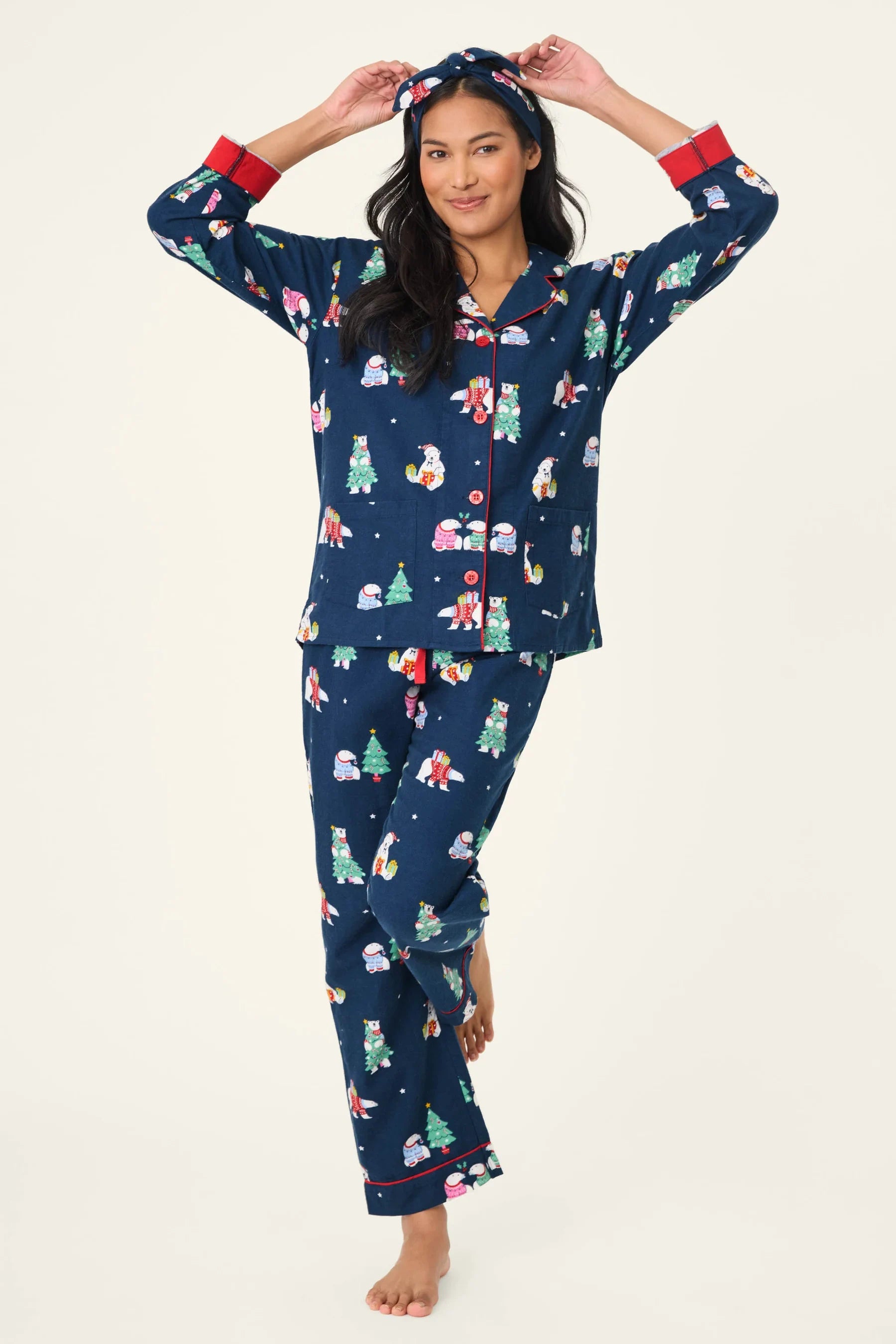 Bearly Awake 3-Piece Flannel PJ Set Sleepwear P.J. Salvage