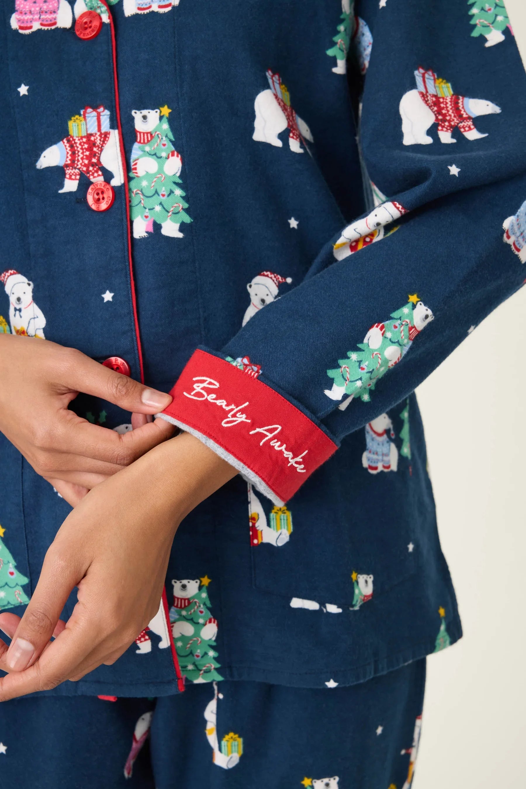 Bearly Awake 3-Piece Flannel PJ Set Sleepwear P.J. Salvage