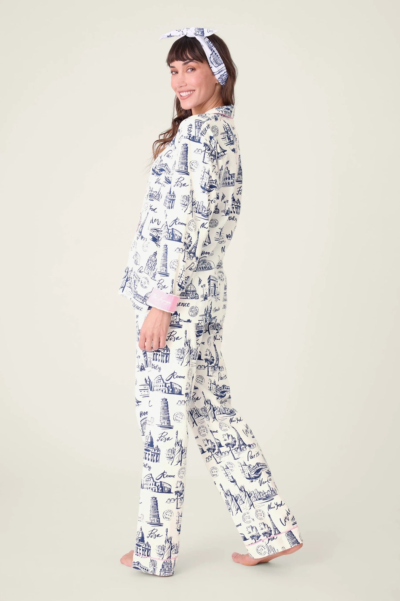 Bon Voyage 3-Piece Flannel PJ Set Sleepwear P.J. Salvage