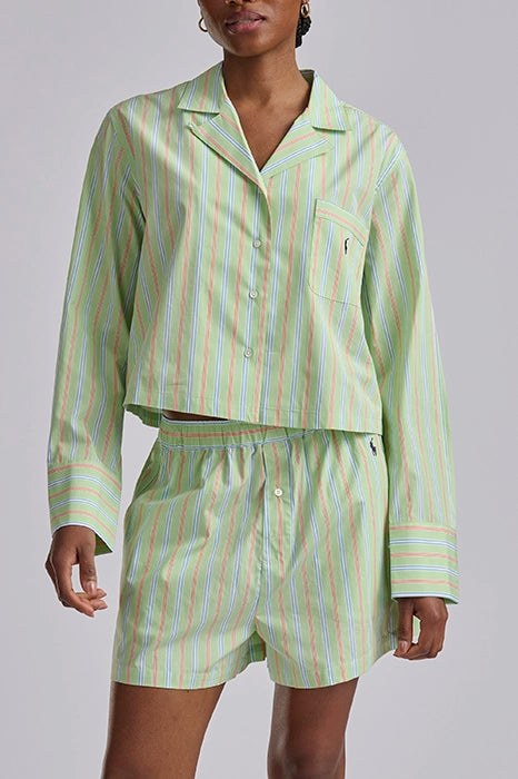 Crop Long Sleeve Short PJ Set Sleepwear Polo Ralph Lauren