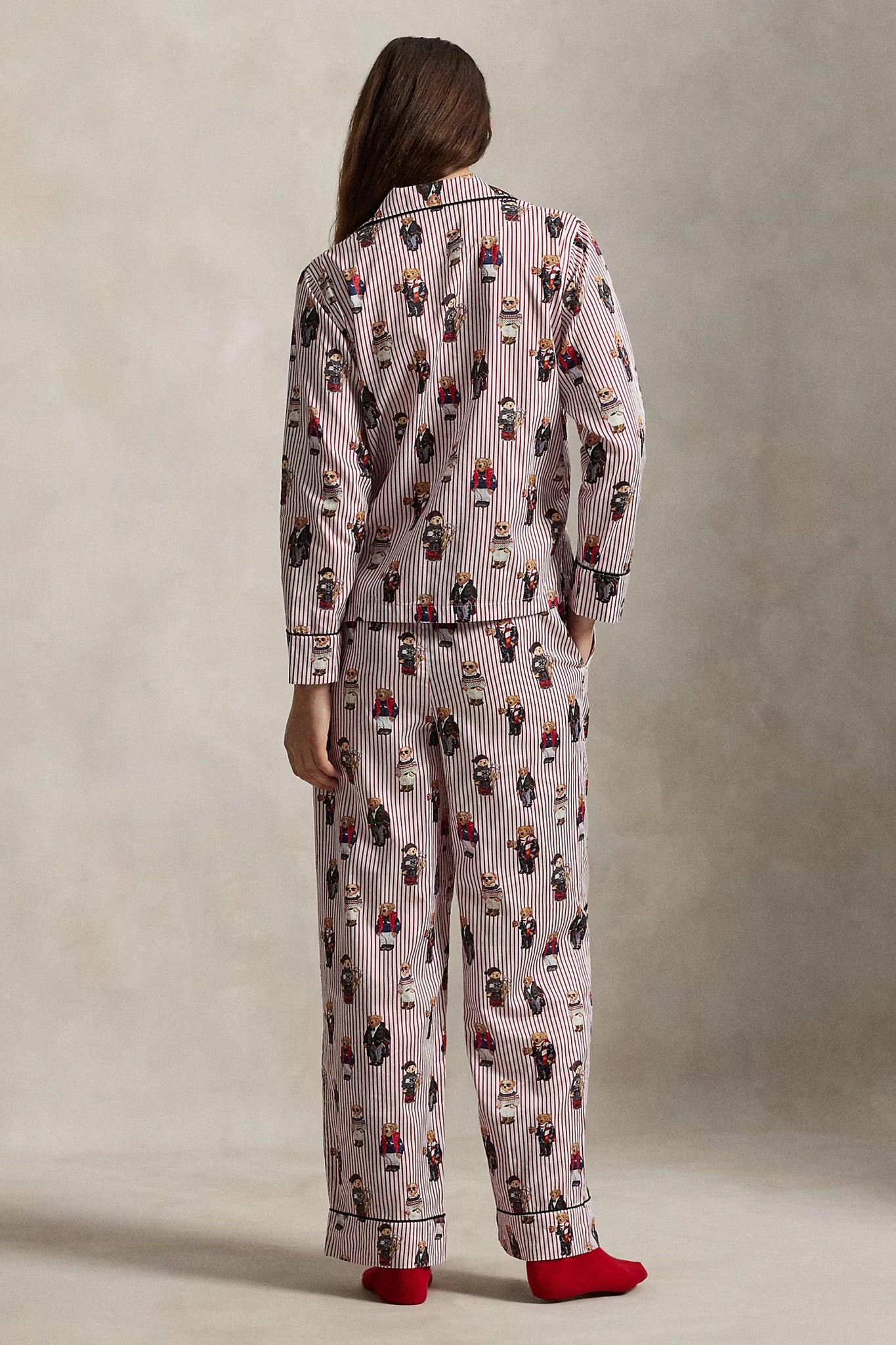 Polo Bear Cotton Sateen Pajama Set Sleepwear Polo Ralph Lauren